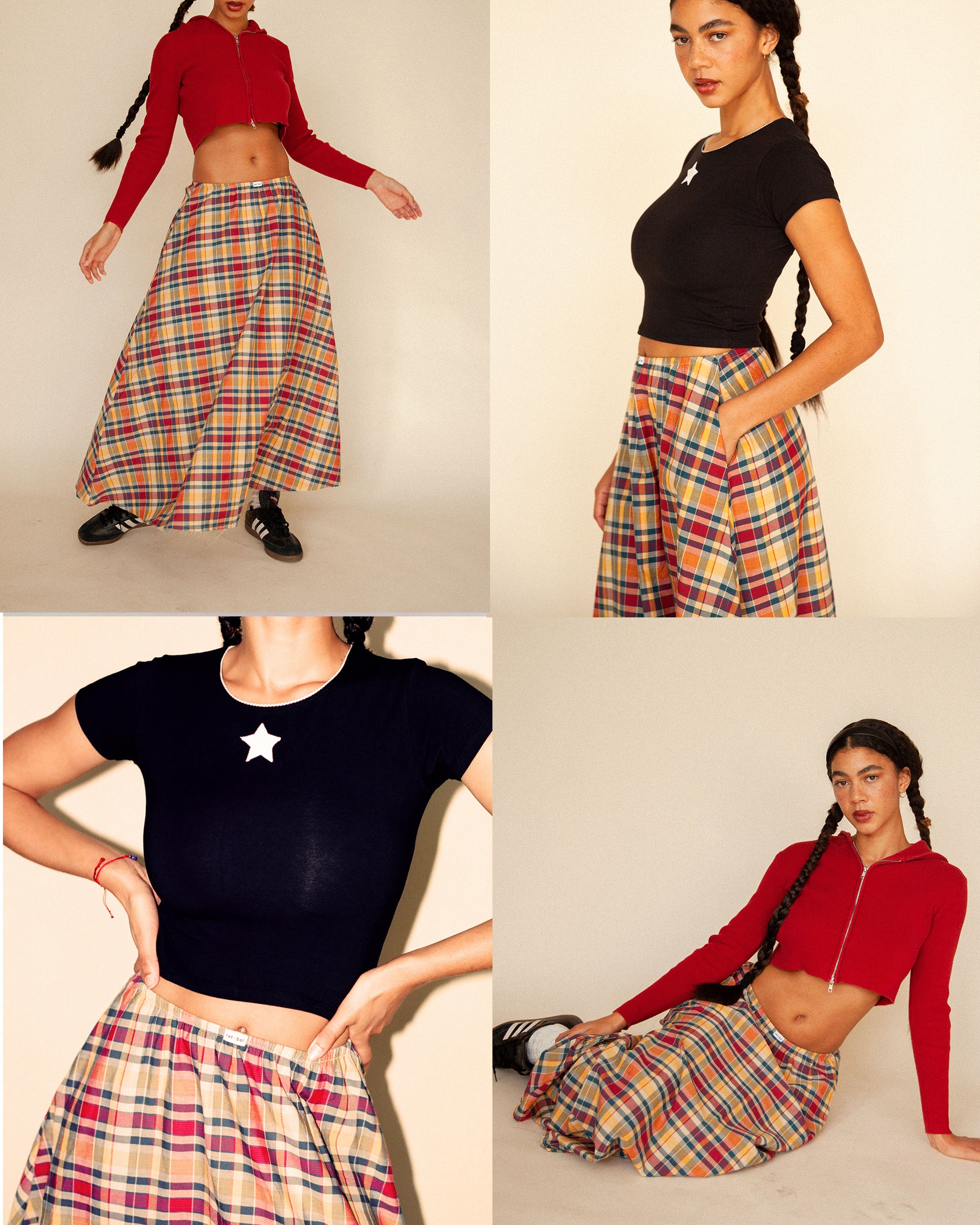 Pumpkin Patch Plaid Drop