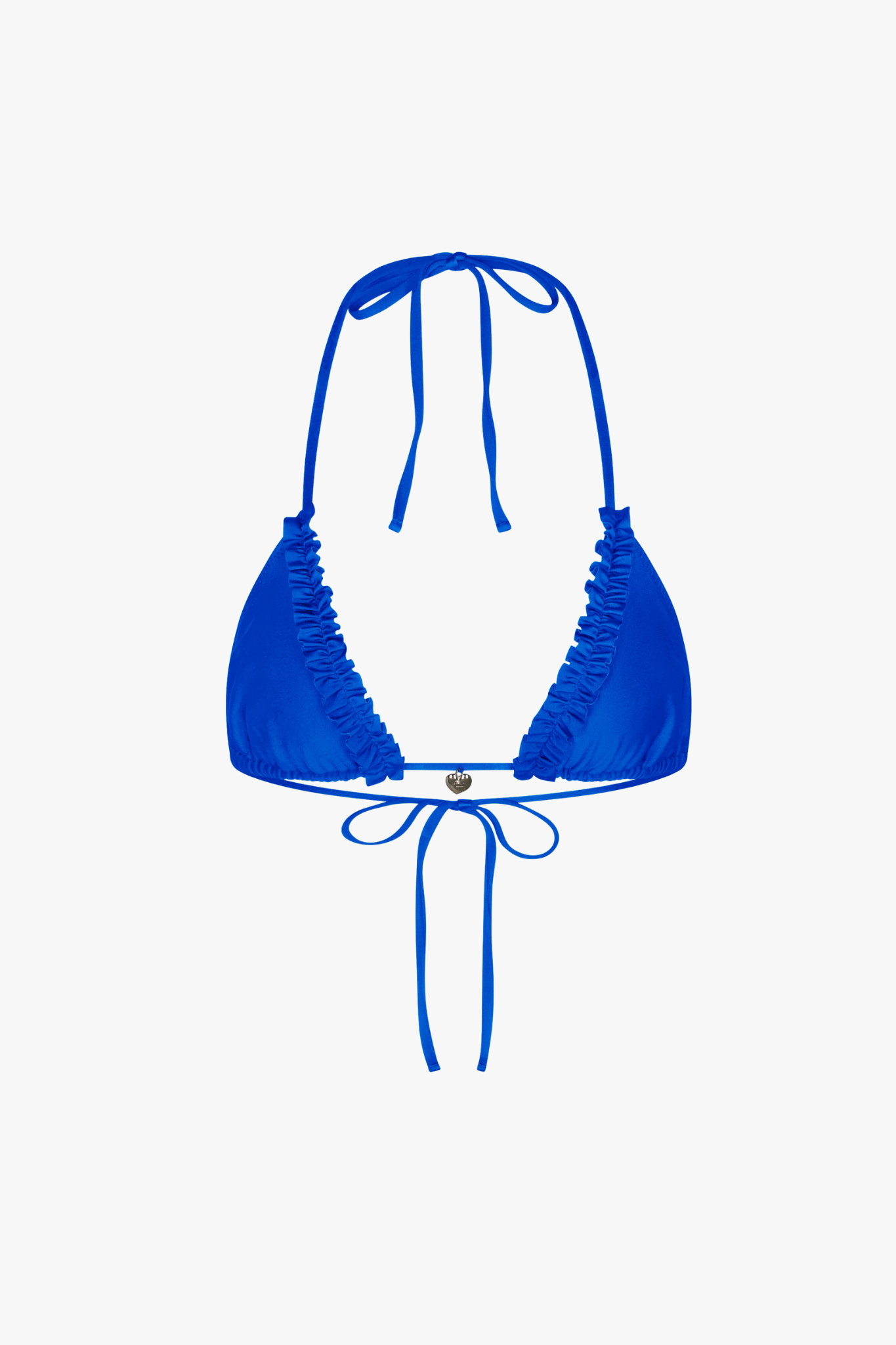 RUFFLE CHARM BIKINI TOP IN ULTRAMARINE – RAT BOI - Main Image