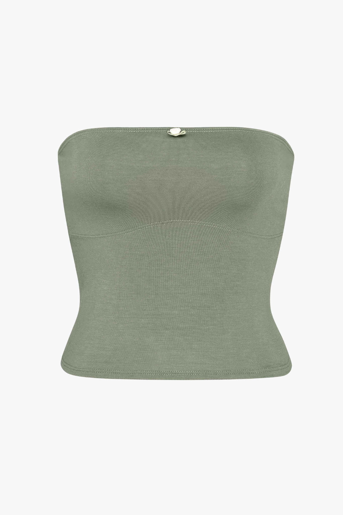 LINED CONTOUR TUBE TOP IN SAGE – RAT BOI