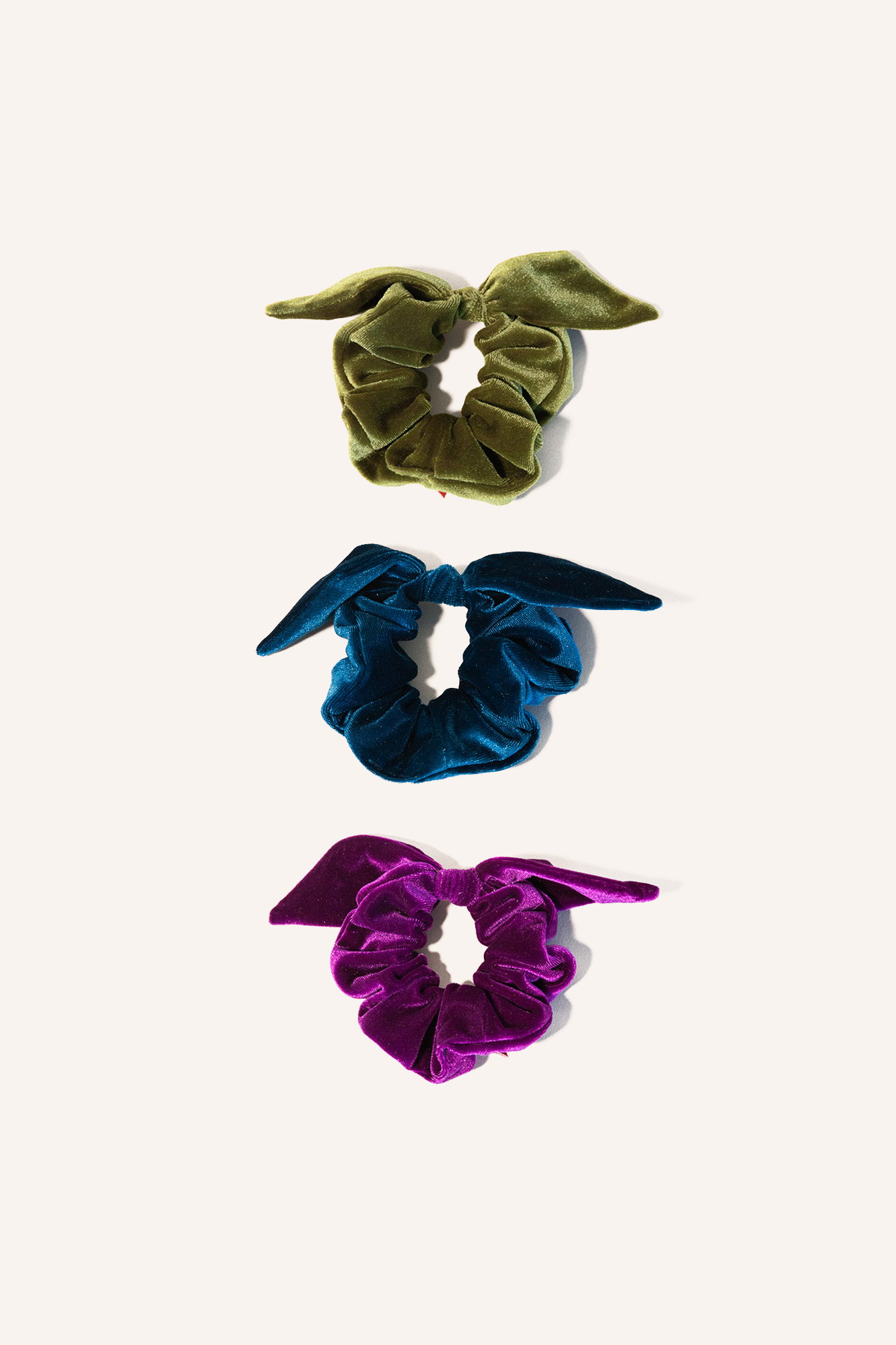 Bunny Ear Scrunchie Set 3 for $30