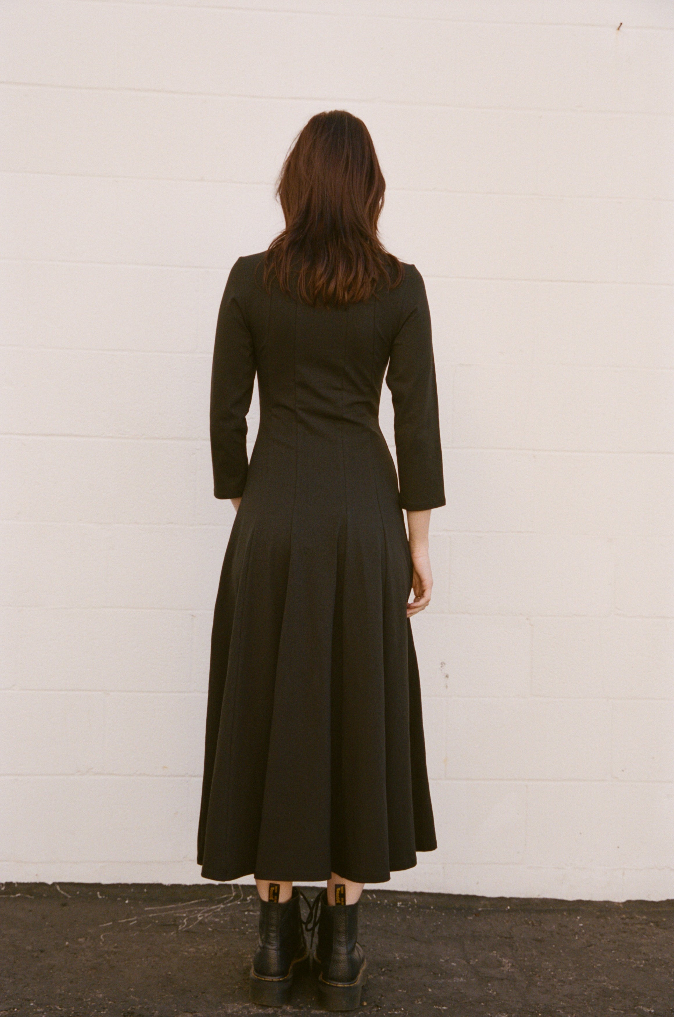 DREAM DRESS 3/4 SLEEVE IN ONYX – RAT BOI