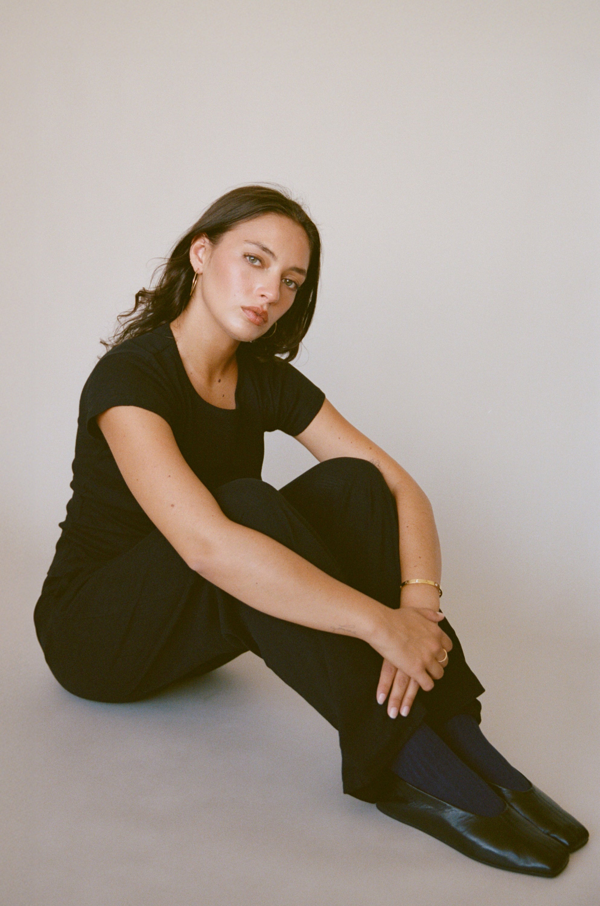 POINTELLE EASY PANT IN ONYX