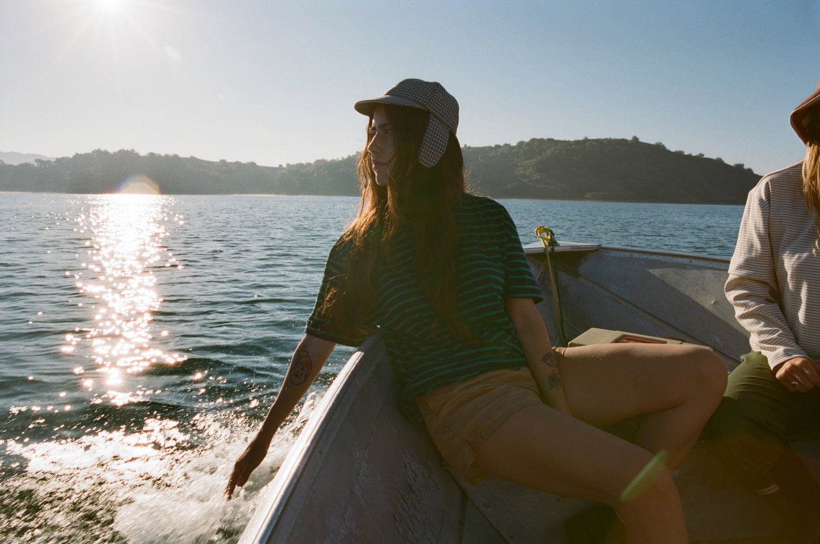 OVERSIZED BOIFRIEND T-SHIRT IN INDIGO STRIPE