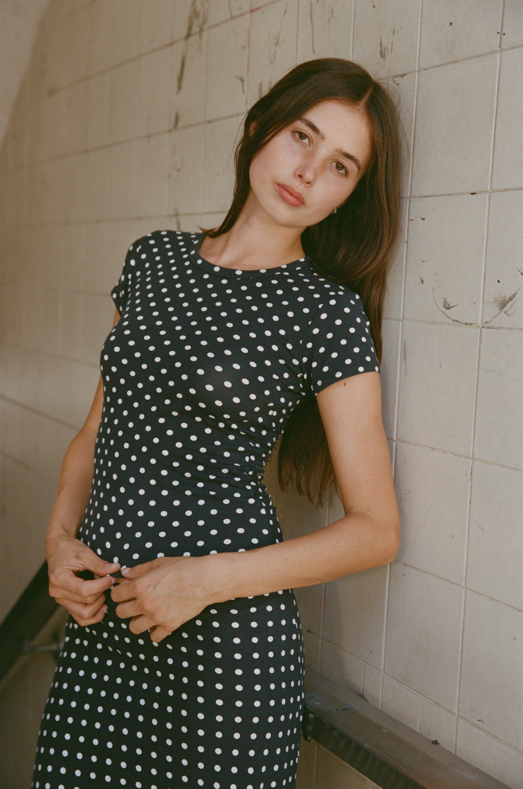 PERFECT T-SHIRT IN DOMINO DOT