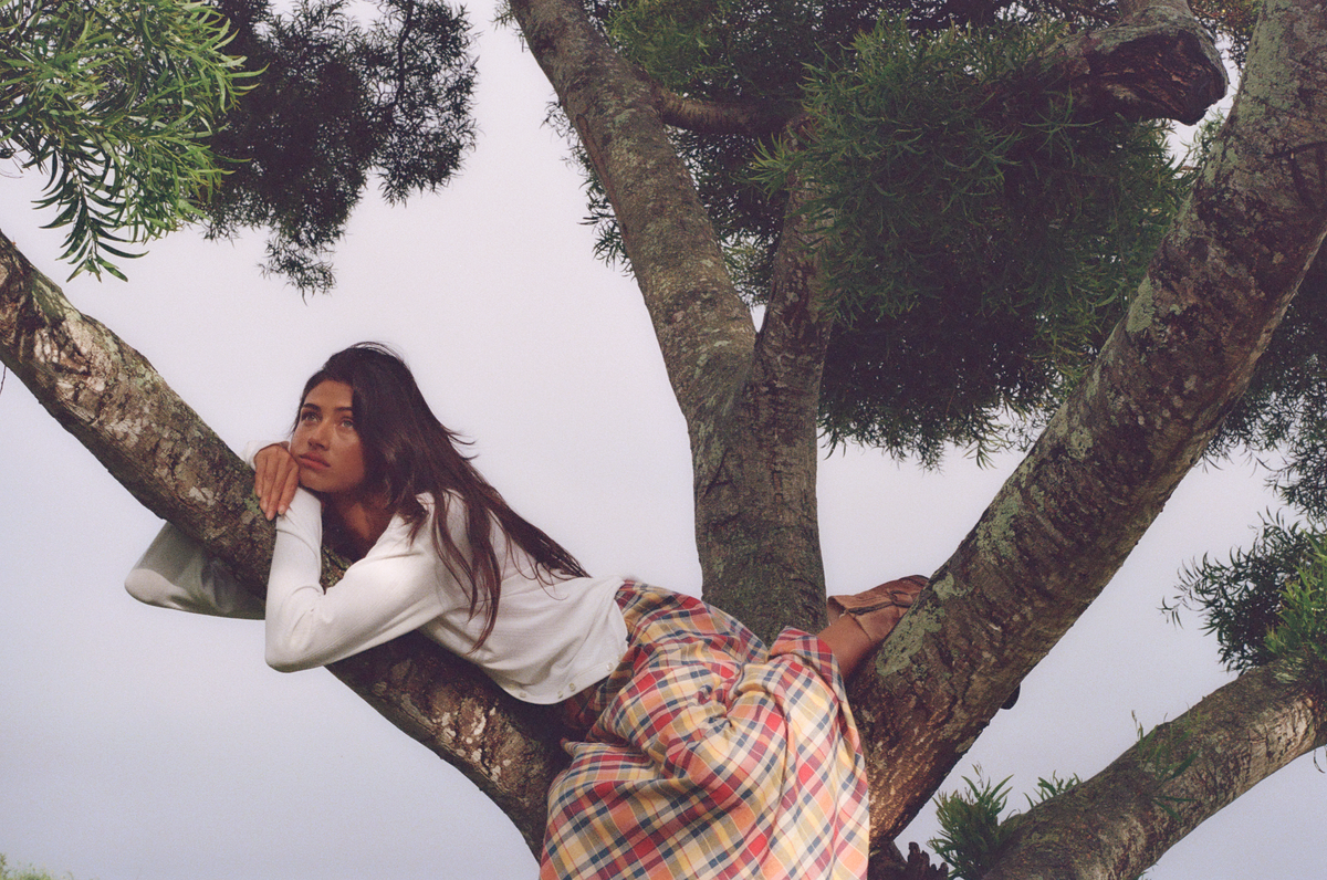 DREAM SKIRT IN CRIMSON TARTAN