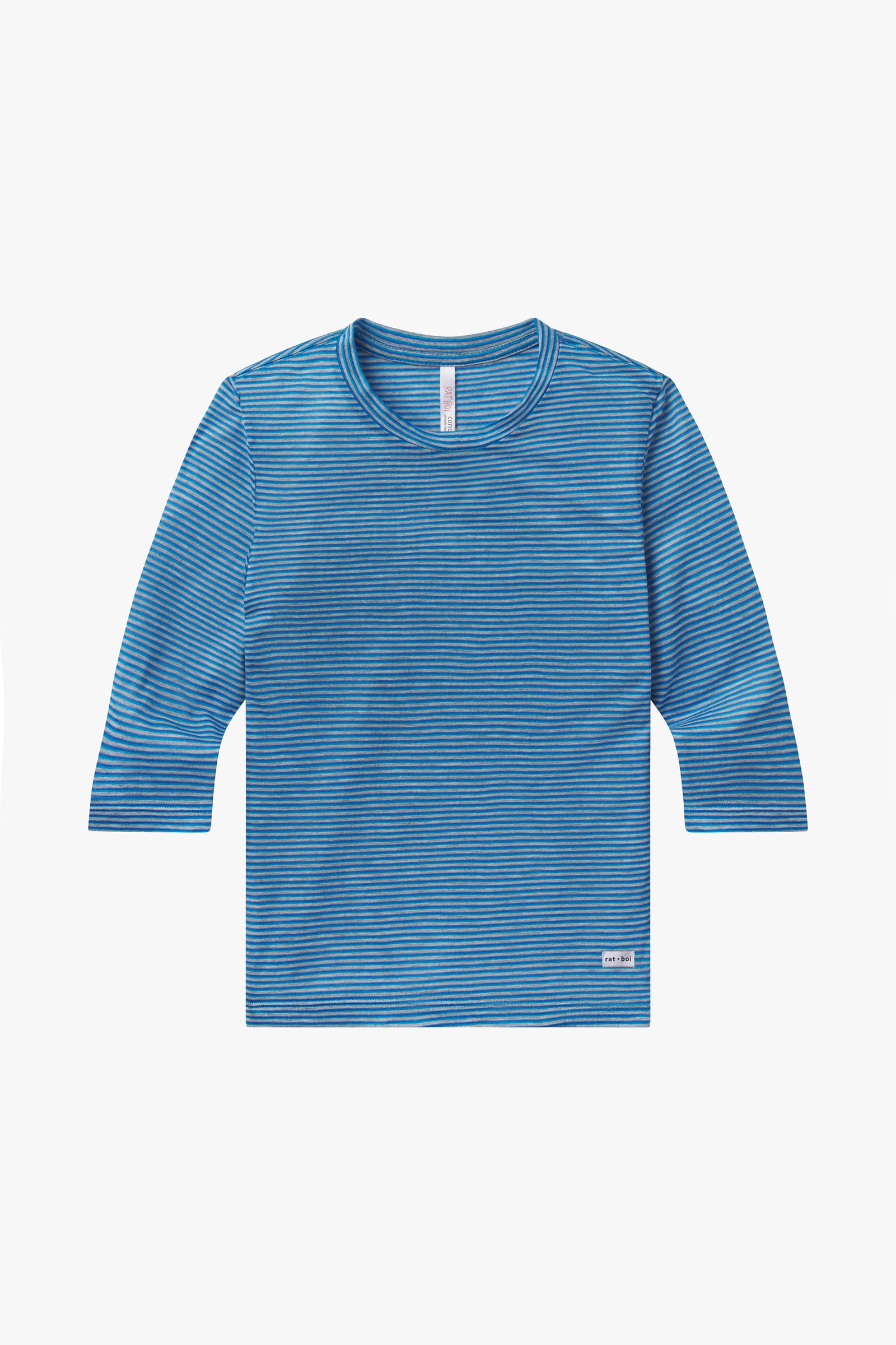 3/4 SLEEVE TOP IN RASPBERRY