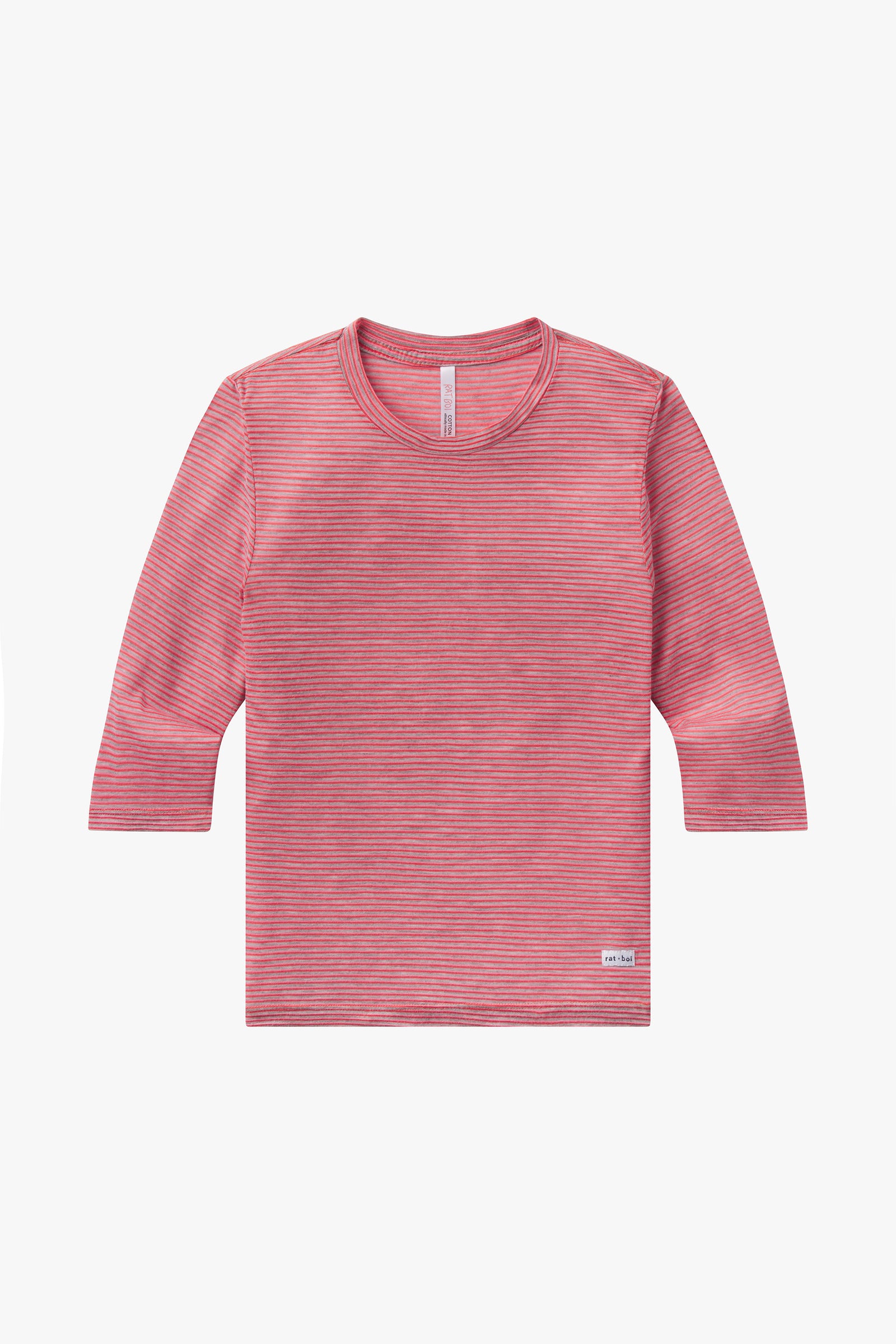 3/4 SLEEVE TOP IN LYCHEE