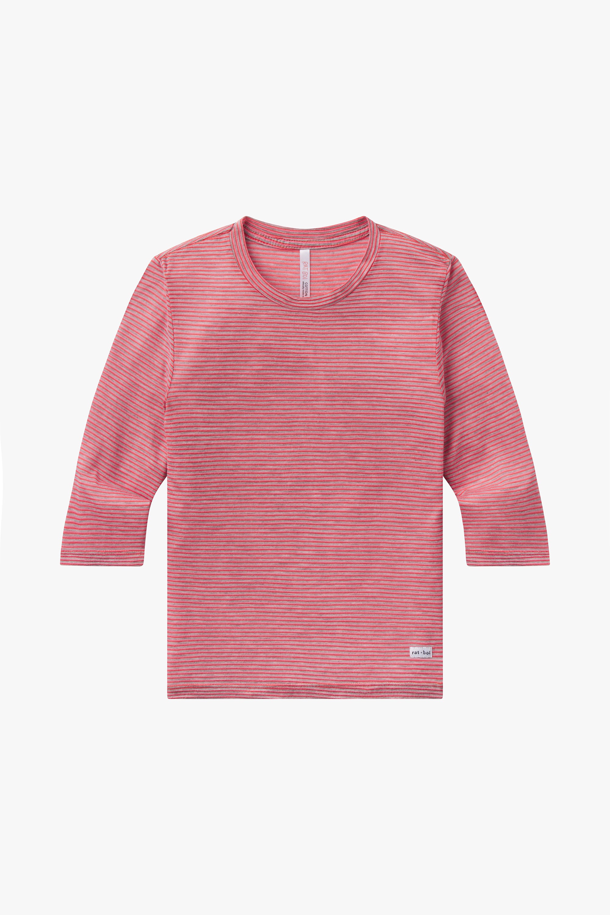 3/4 SLEEVE TOP IN LYCHEE