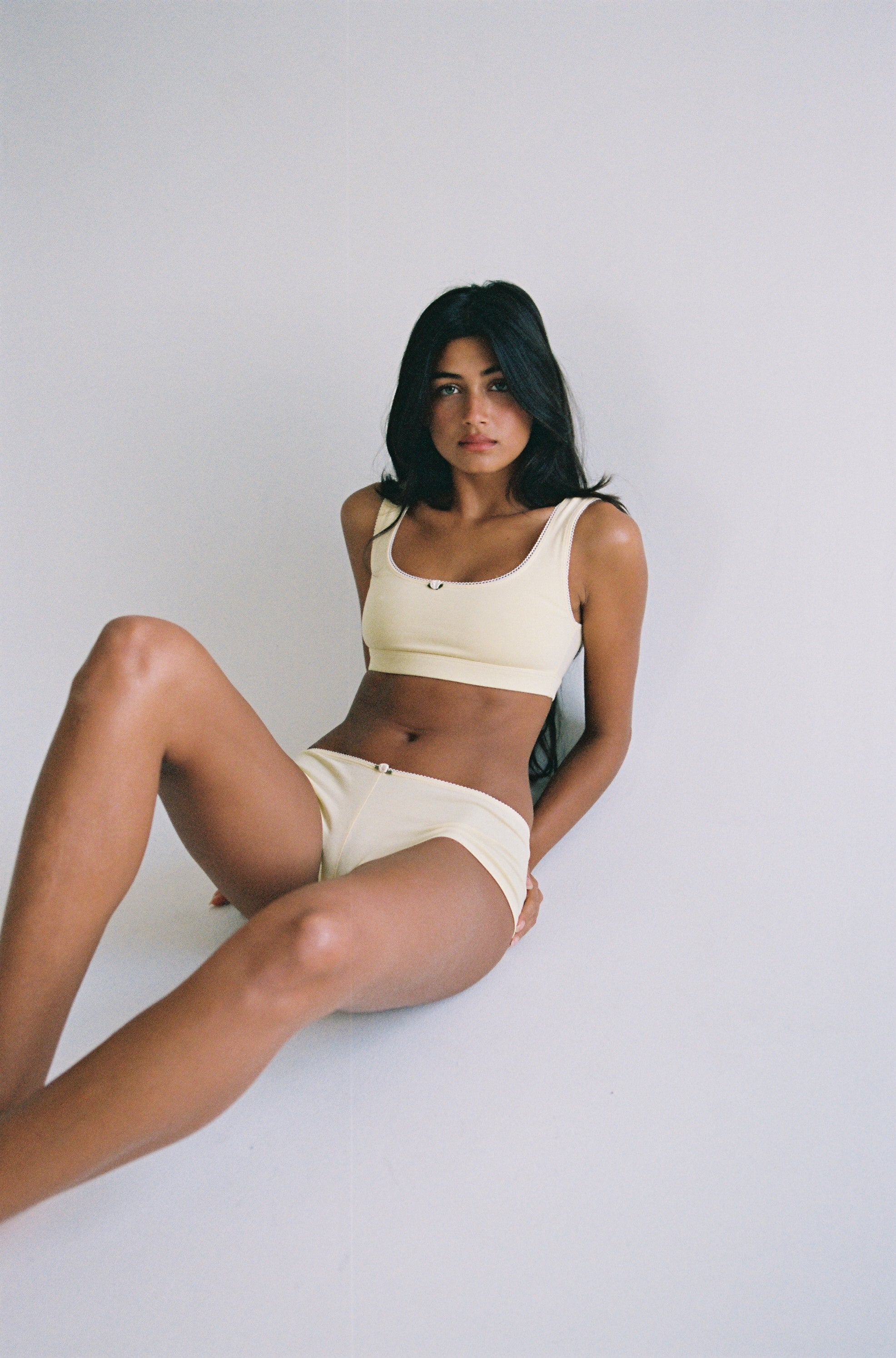 SUPPORT COTTON BRA IN BUTTER