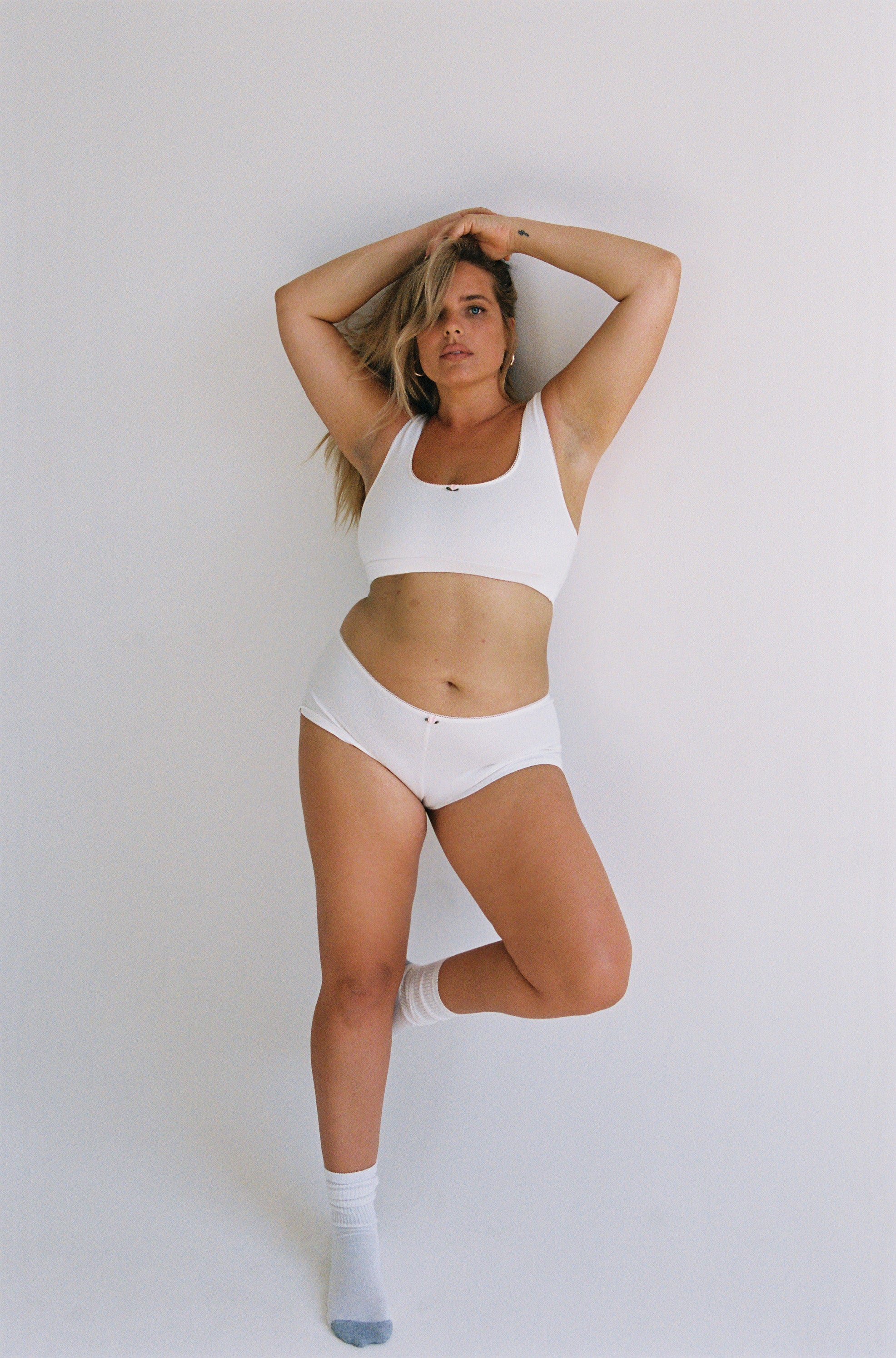 SUPPORT COTTON BRA IN CLOUD