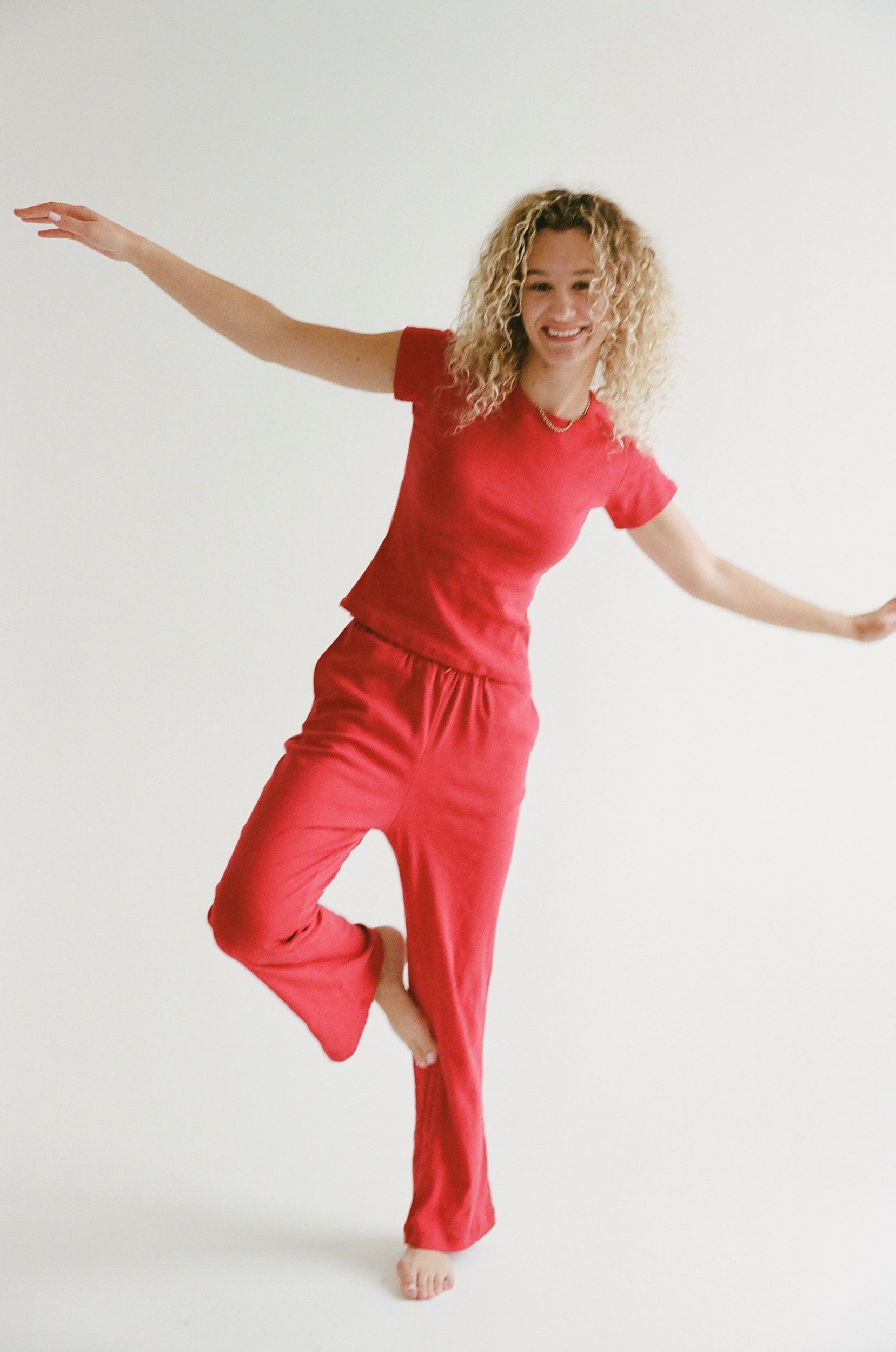 PERFECT T-SHIRT IN CHERRY POINTELLE