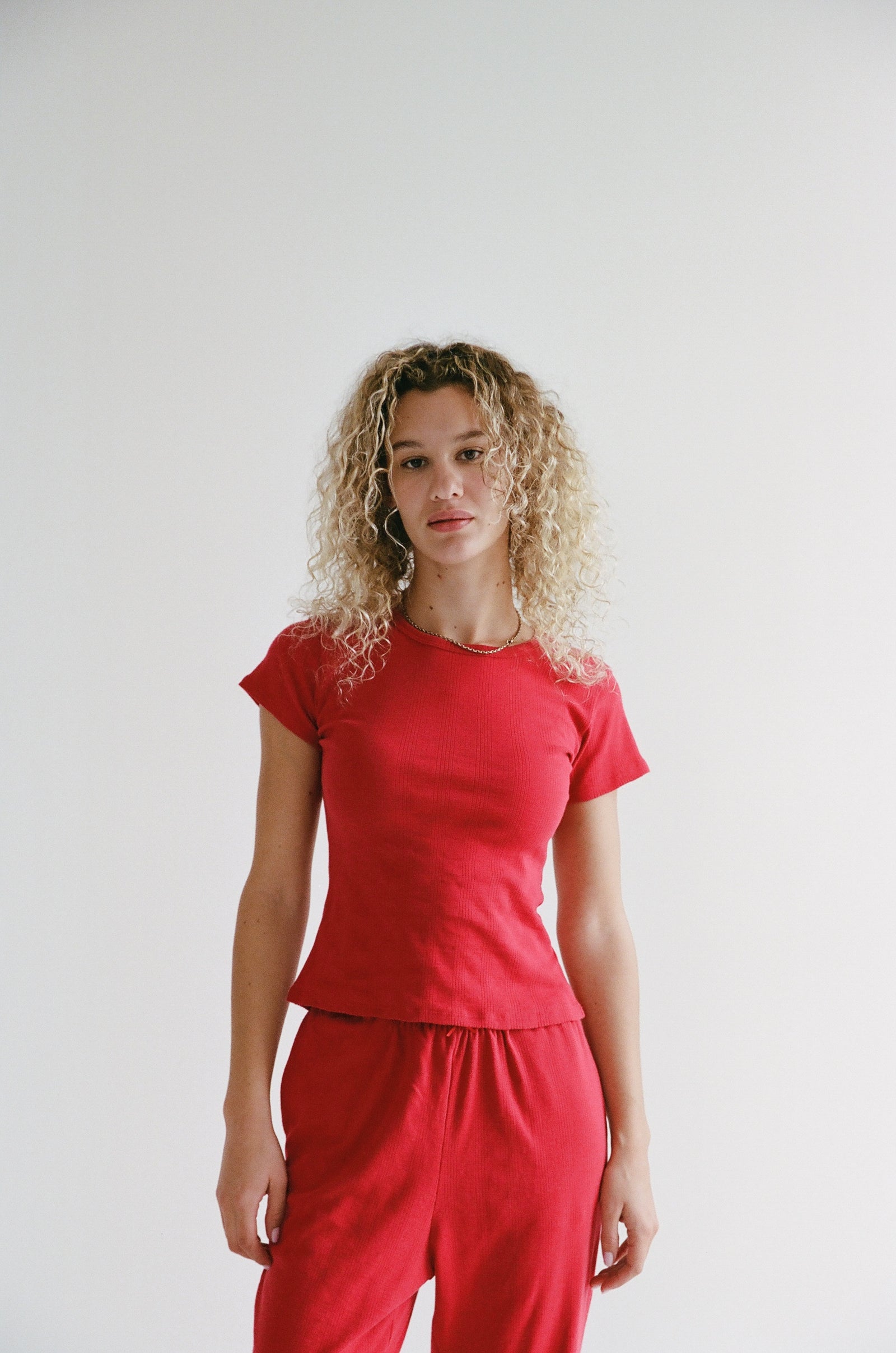 PERFECT T-SHIRT IN CHERRY POINTELLE