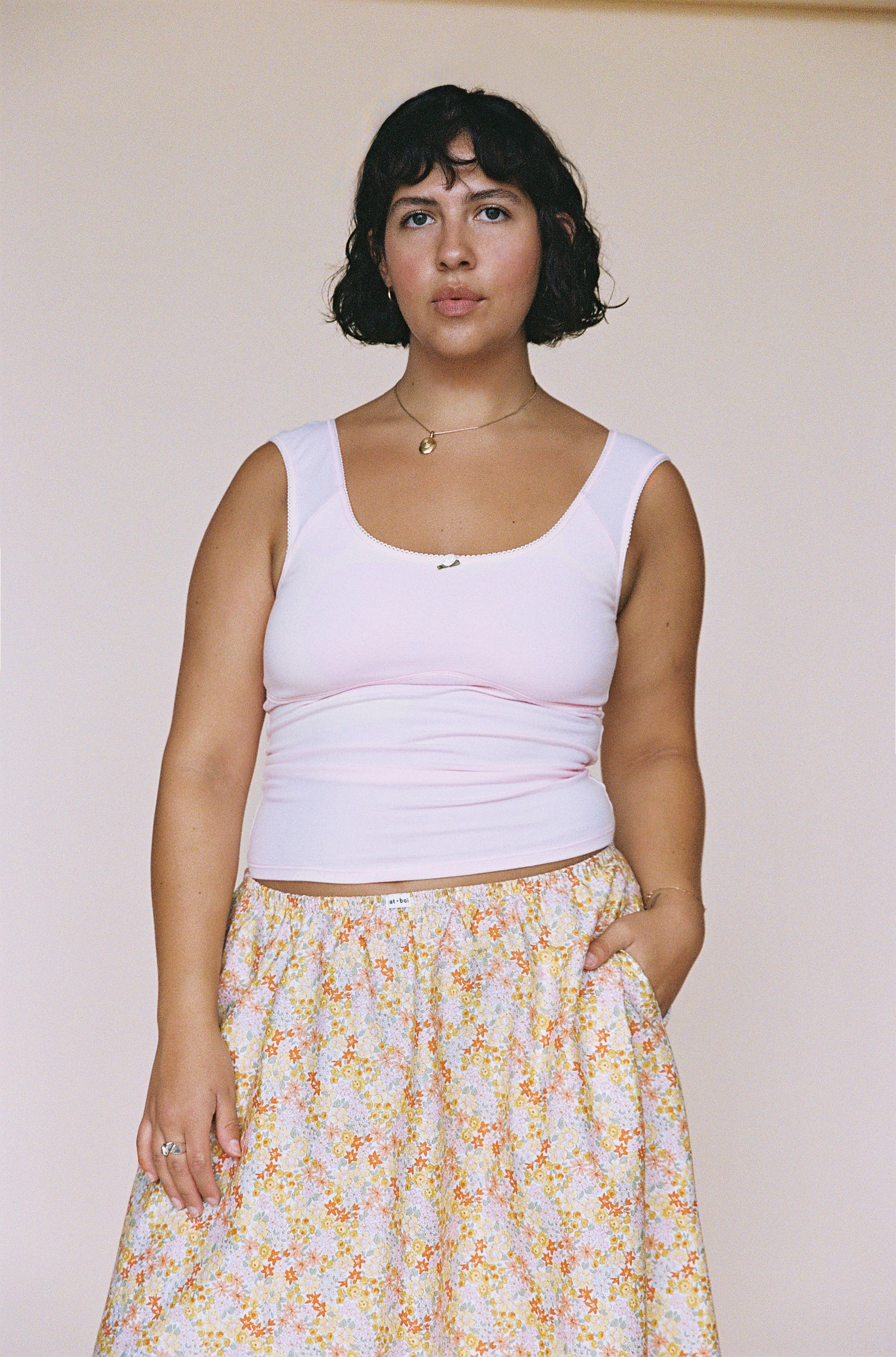 ROMANTIC TOP IN BABY PINK