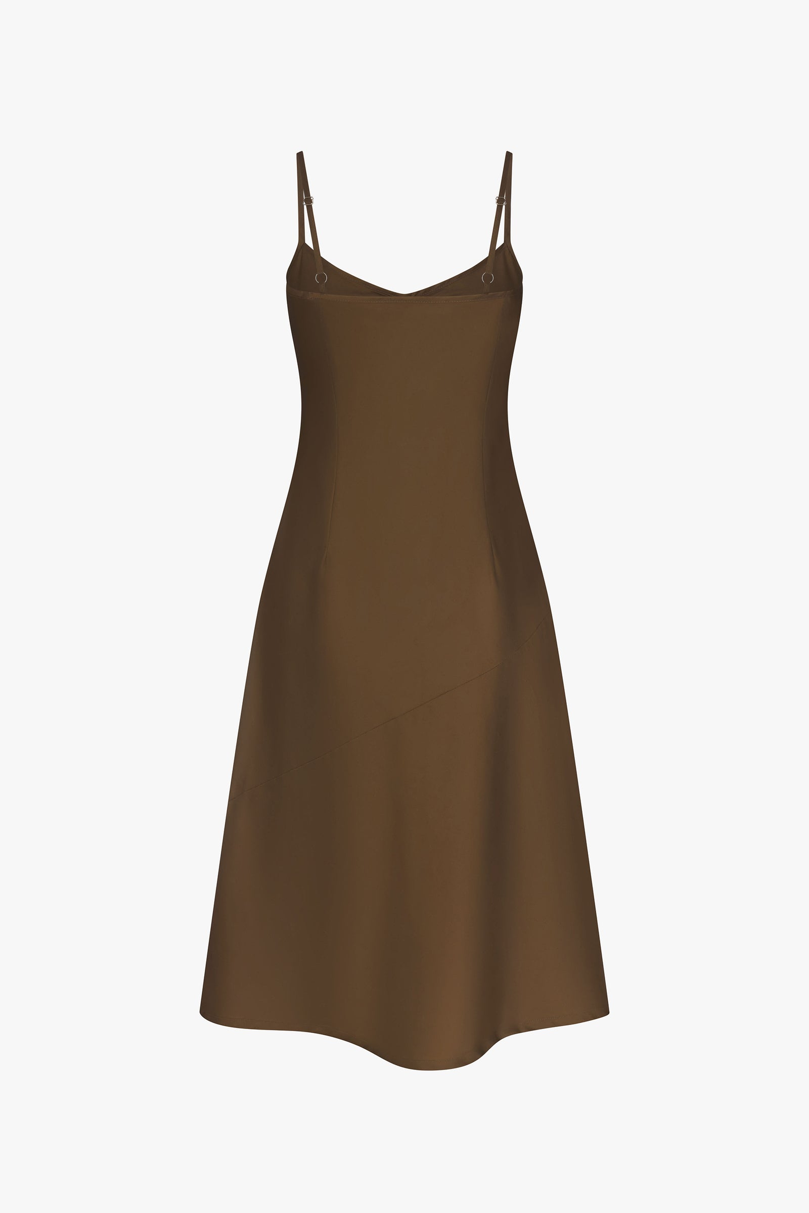 90'S BIAS SLIP DRESS IN OLIVE