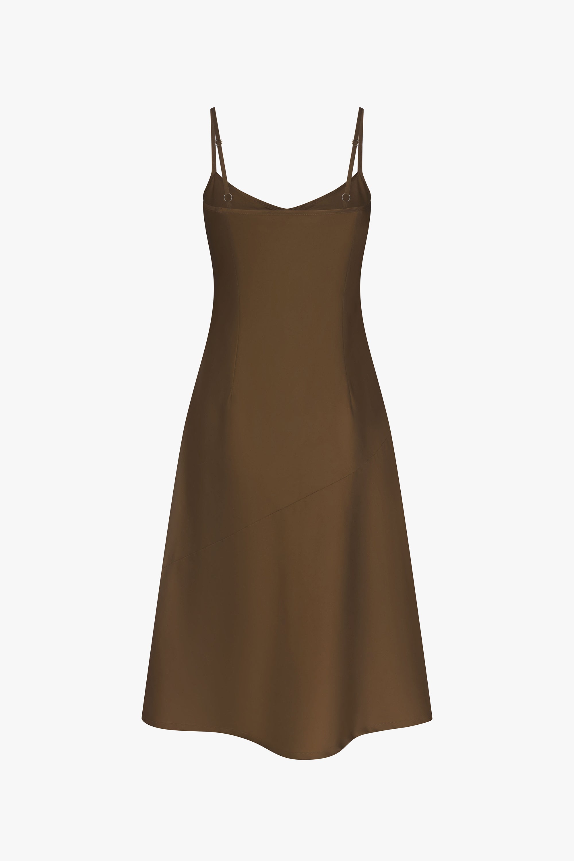 90'S BIAS SLIP DRESS IN OLIVE