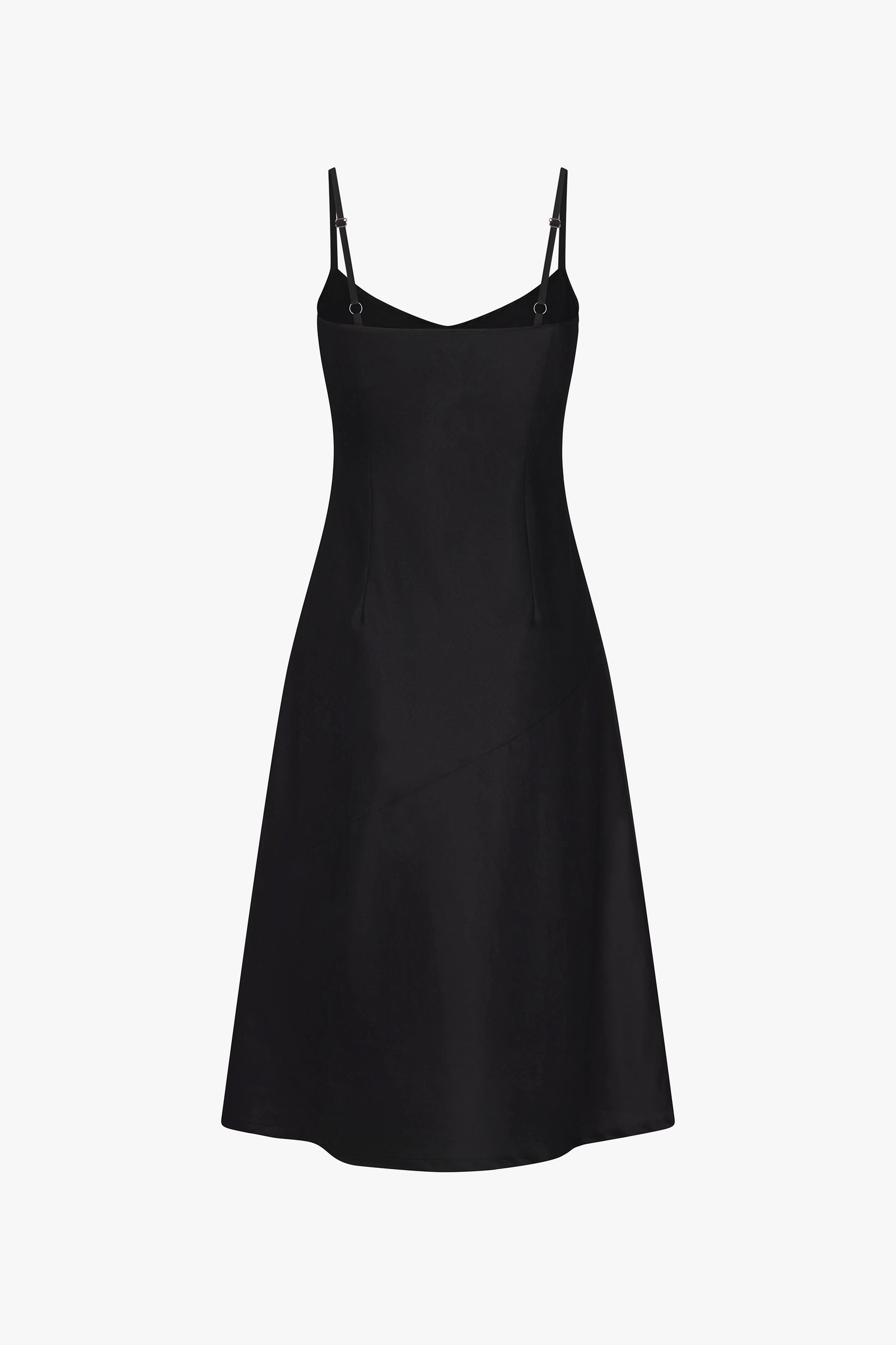 90'S BIAS SLIP DRESS IN ONYX