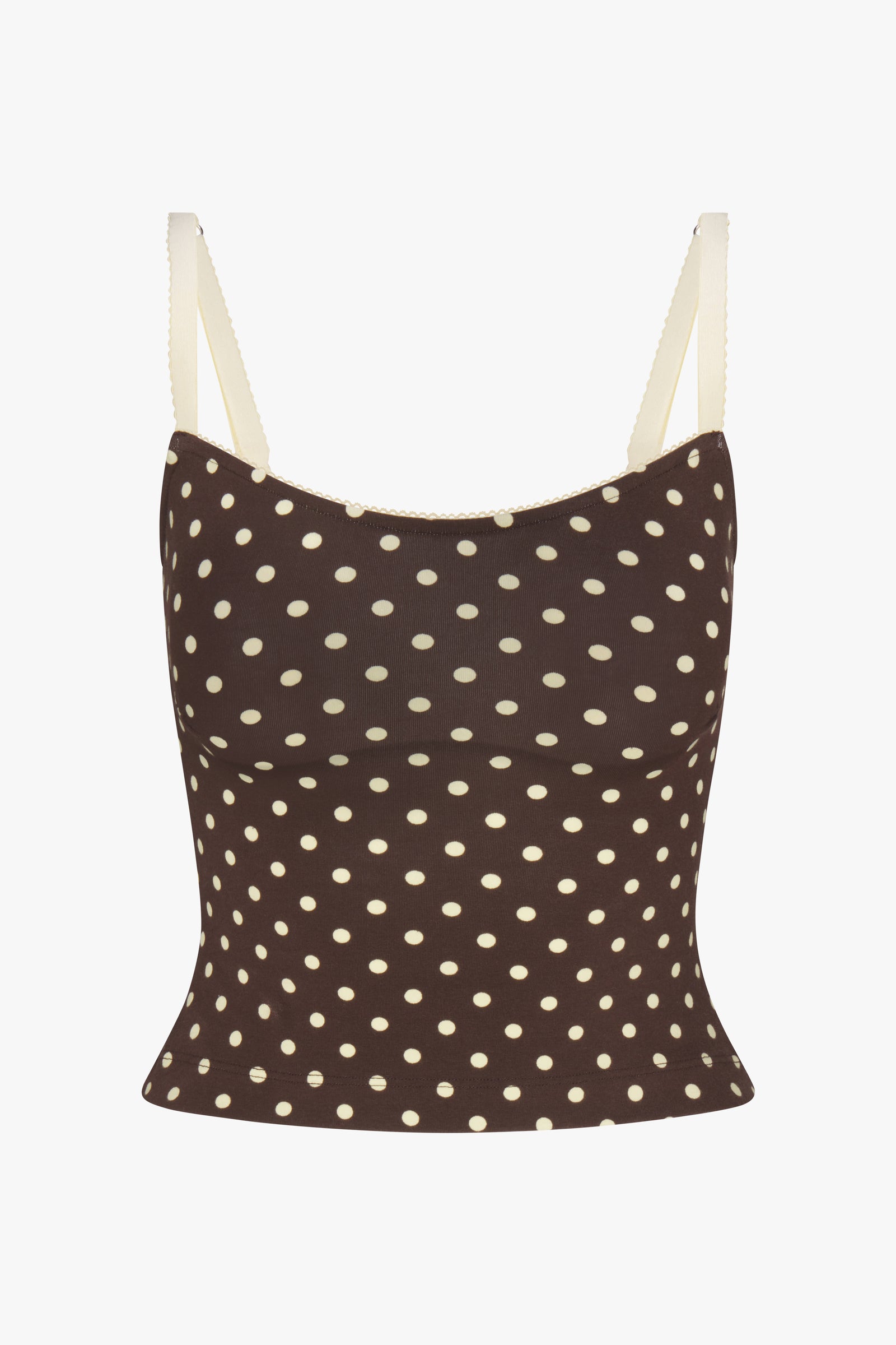 BALCONETTE CAMI IN ESPRESSO DOT