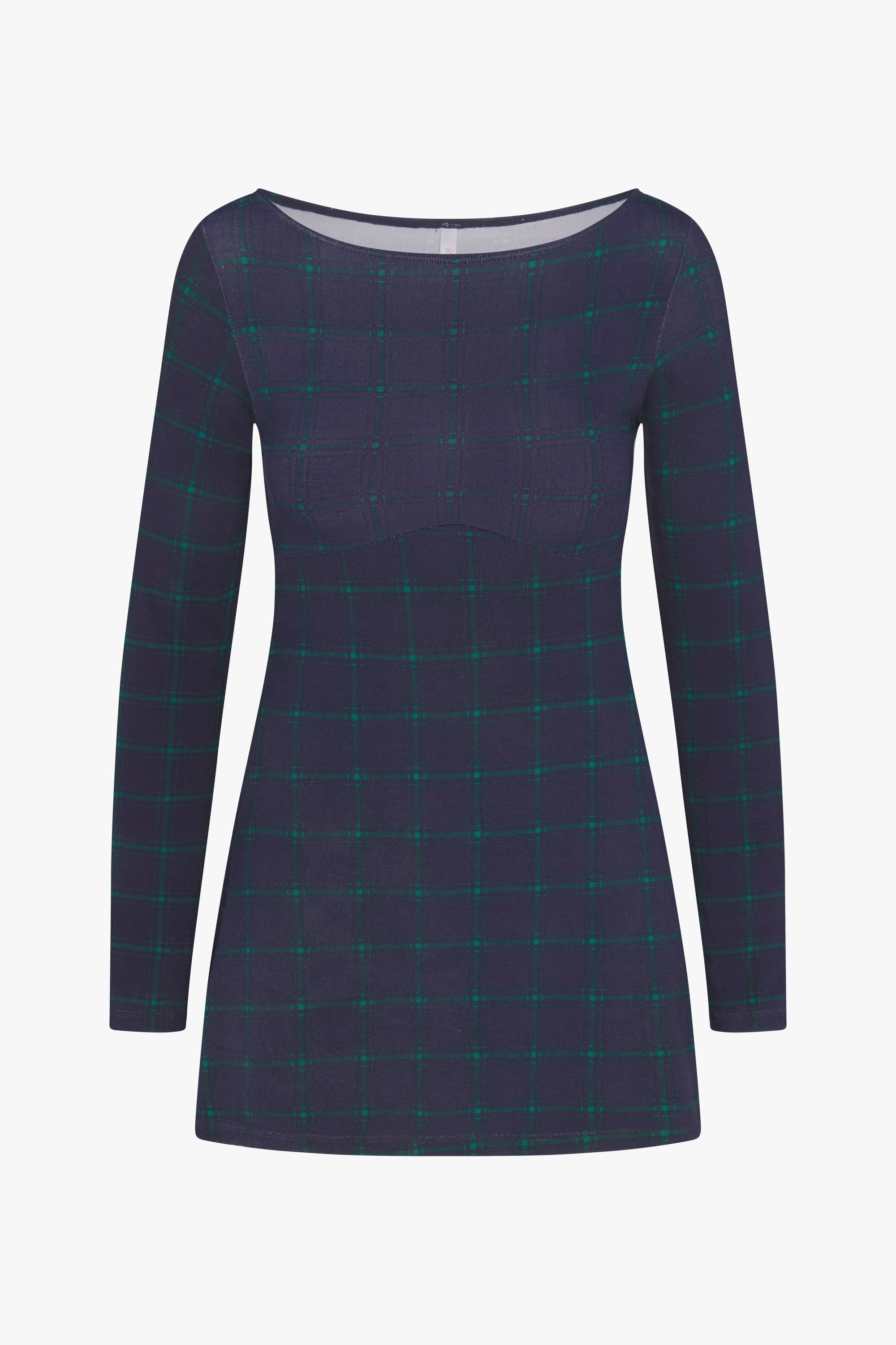 BOATNECK DRESS IN OXFORD