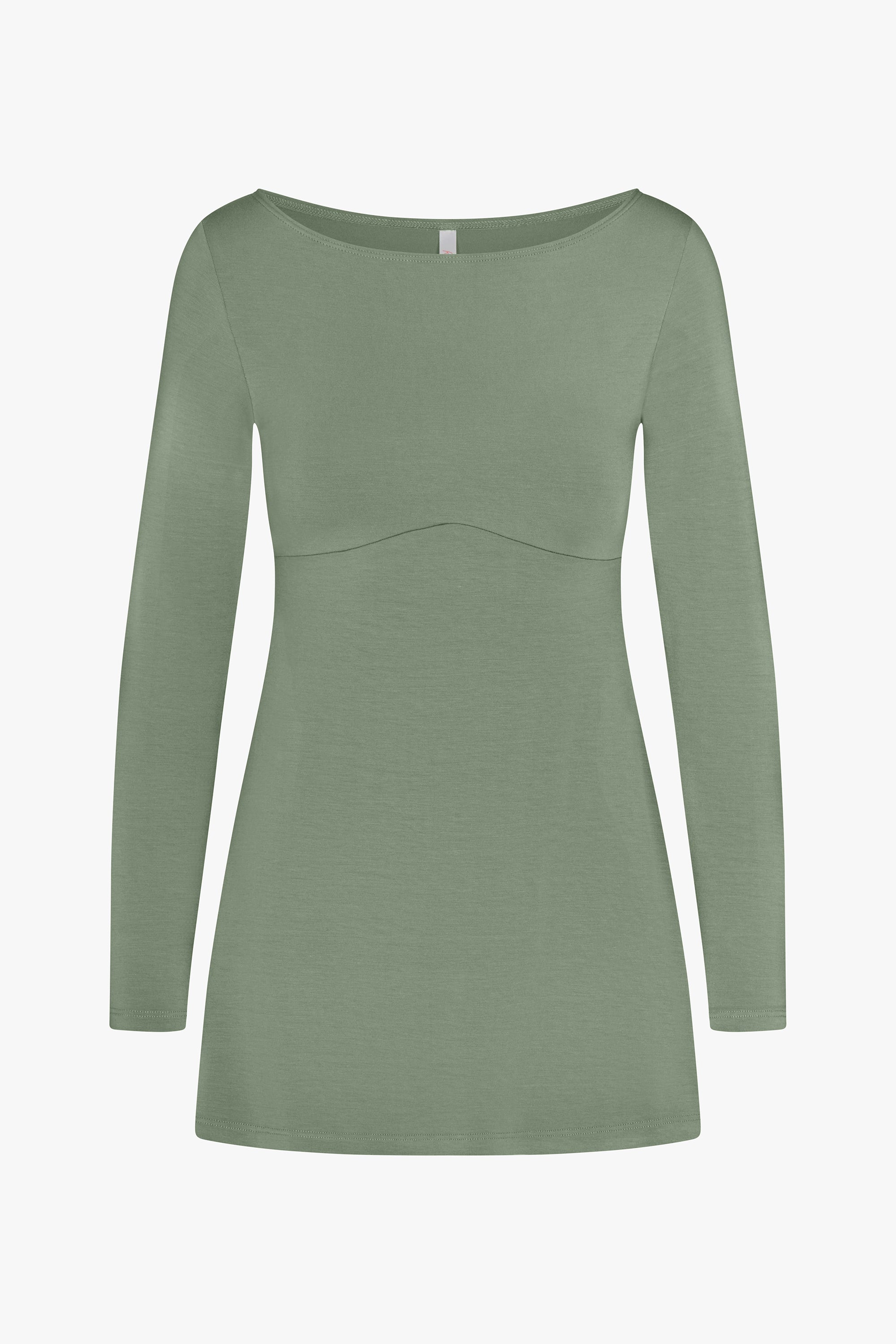 BOATNECK DRESS IN SAGE