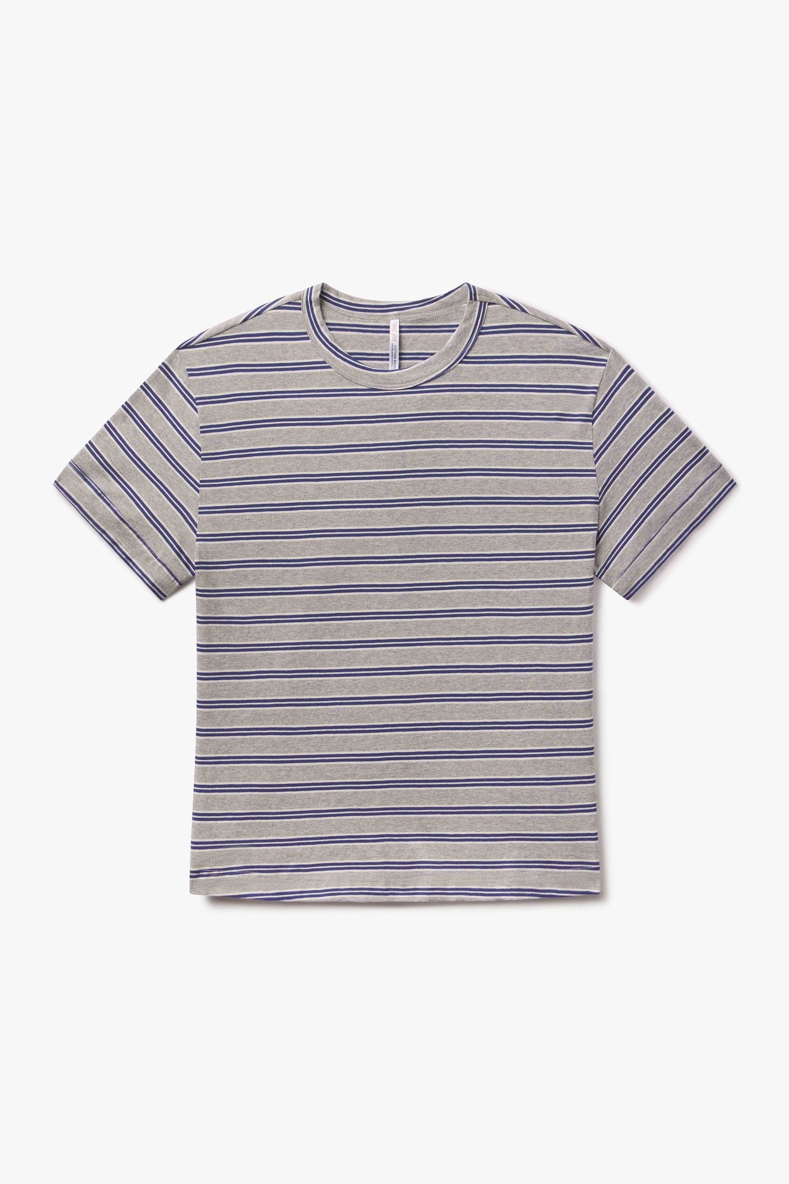 OVERSIZED BOIFRIEND T-SHIRT IN HEATHER STRIPE