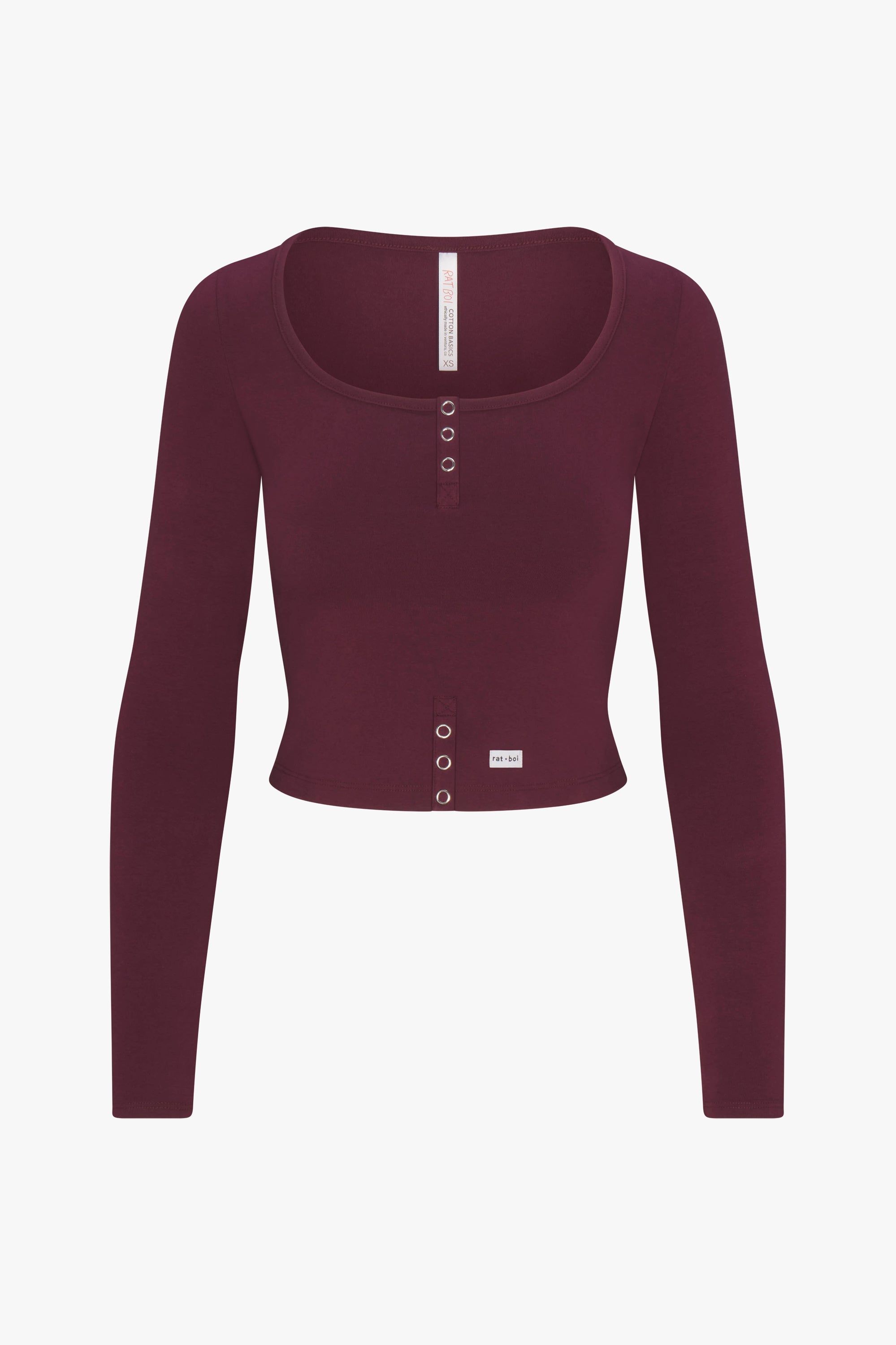 BUTTERFLY SNAP TOP IN BOYSENBERRY
