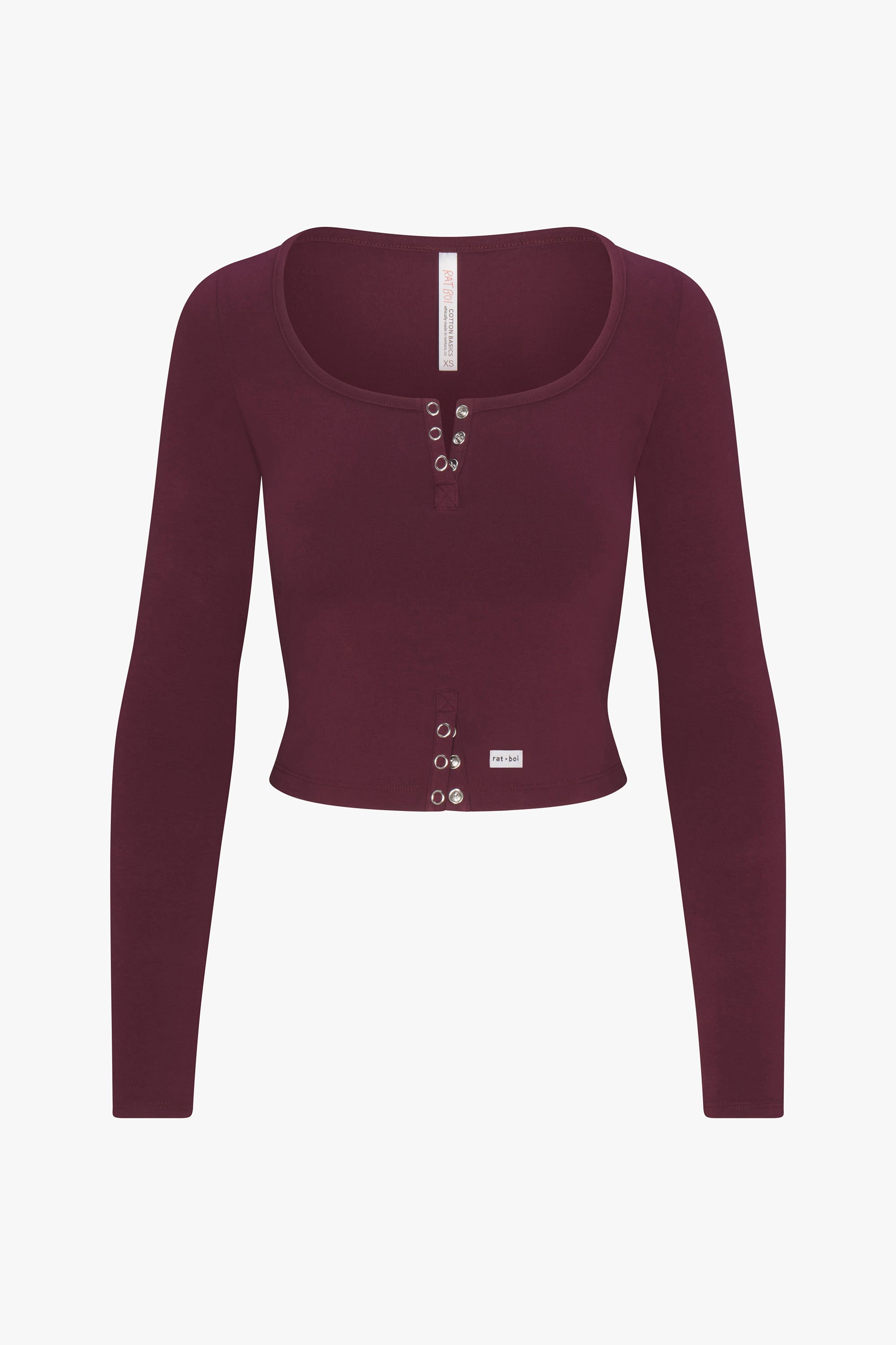 BUTTERFLY SNAP TOP IN BOYSENBERRY