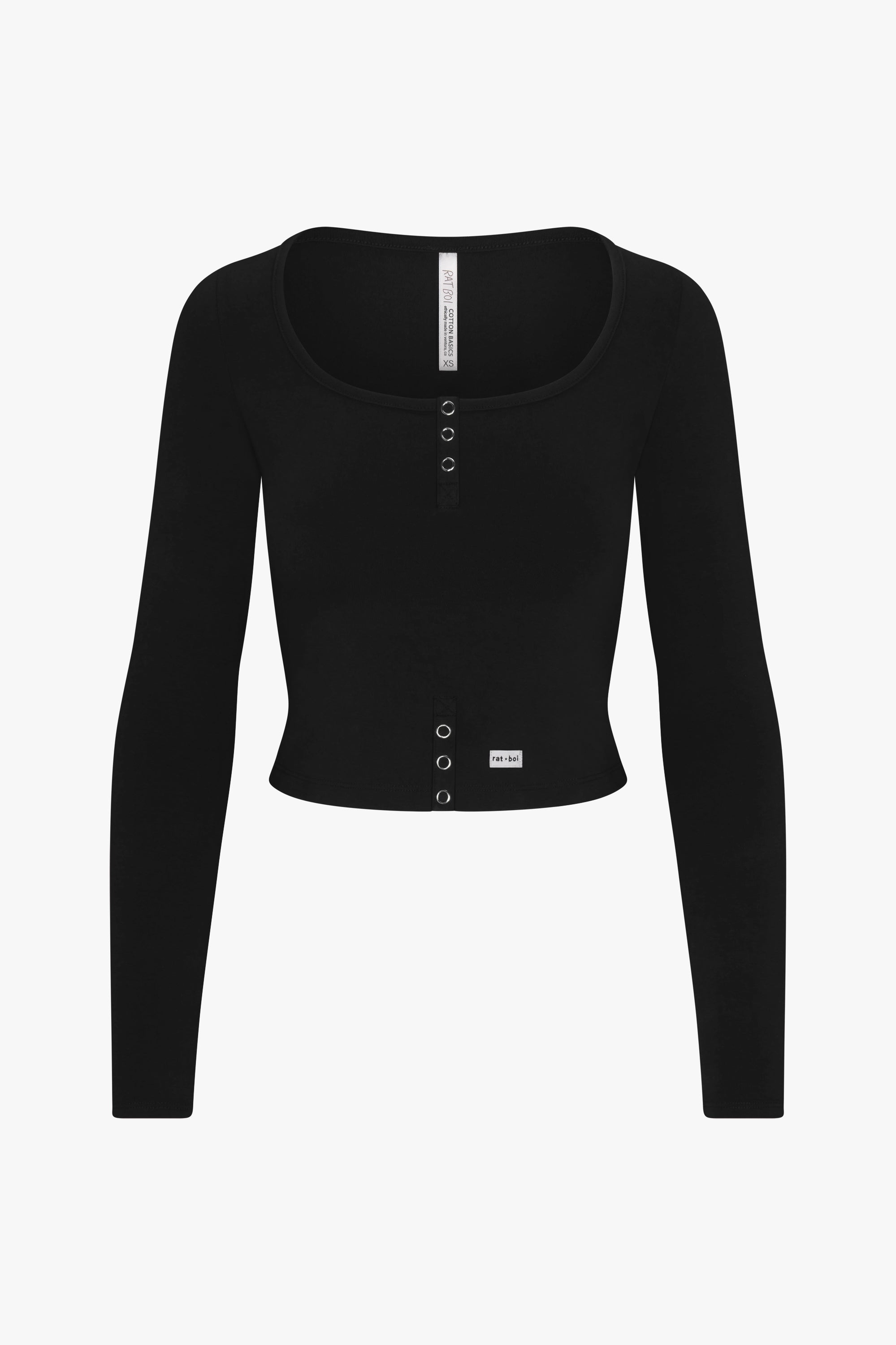 BUTTERFLY SNAP TOP IN ONYX