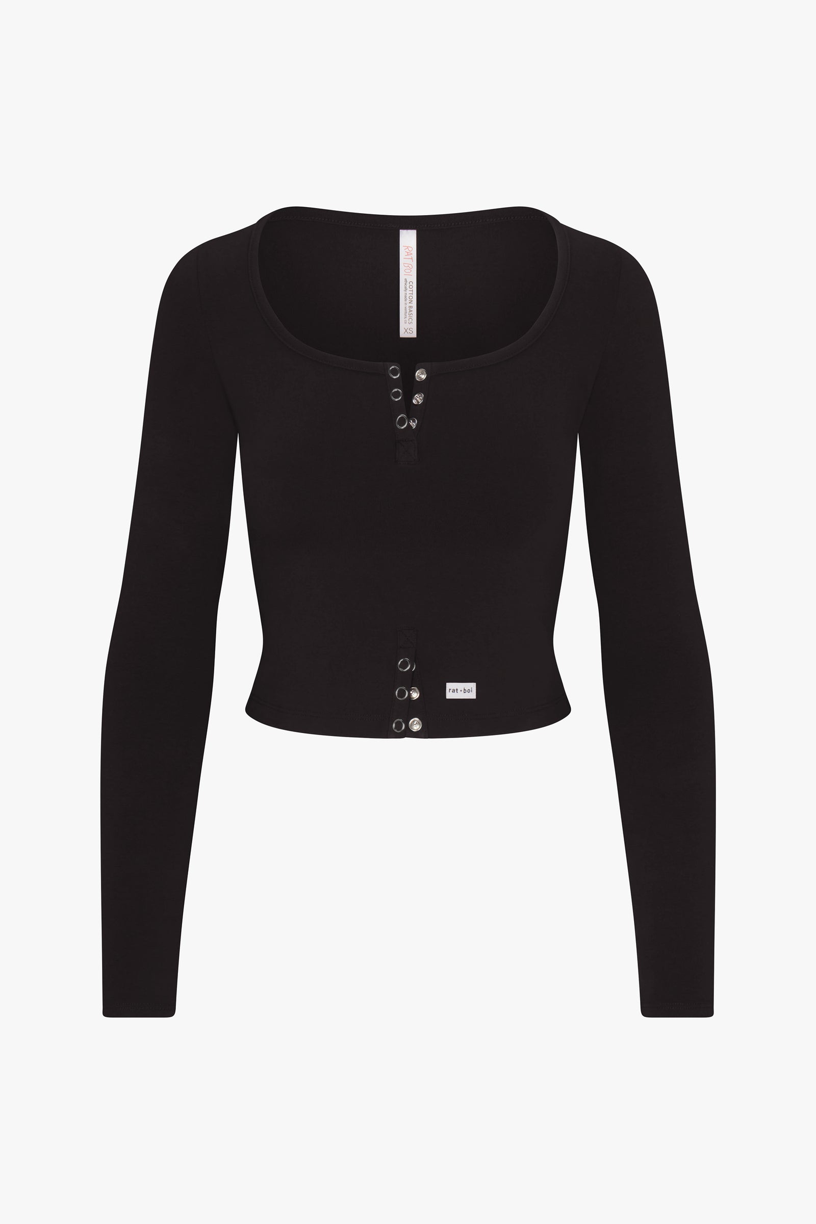 BUTTERFLY SNAP TOP IN ONYX