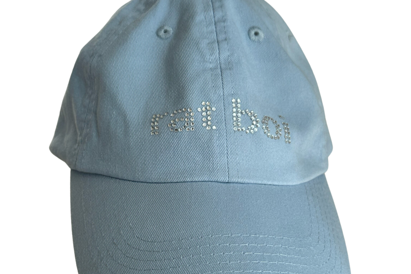 RAT BOI RHINESTONE HAT IN BABY BLUE
