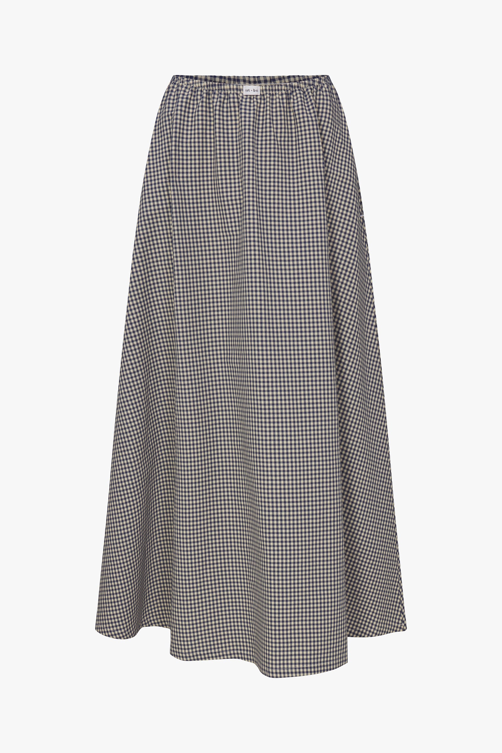 DREAM SKIRT IN NAVY GINGHAM