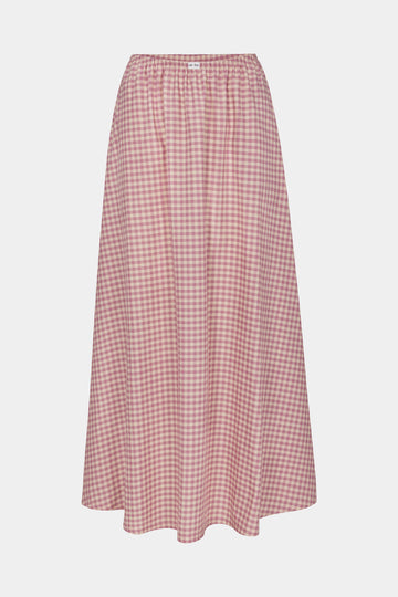 DREAM SKIRT IN VIOLET GINGHAM
