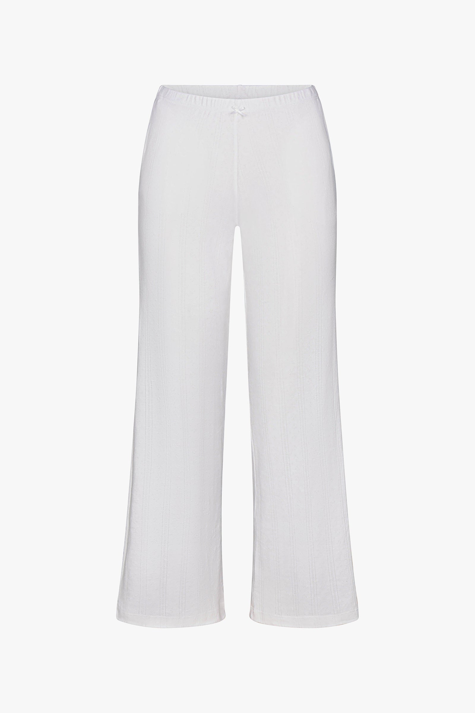 POINTELLE EASY PANT IN SWAN