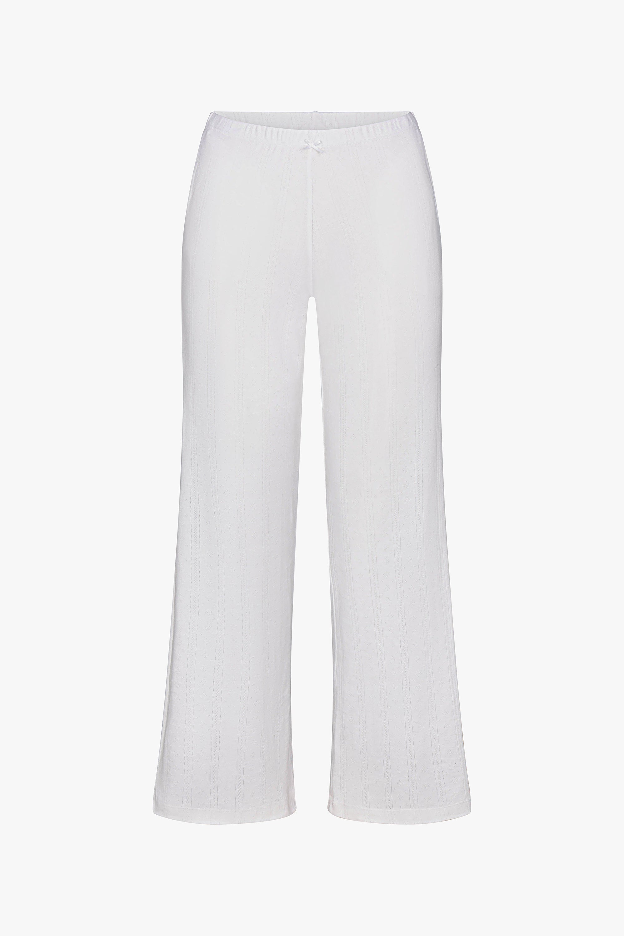 POINTELLE EASY PANT IN SWAN