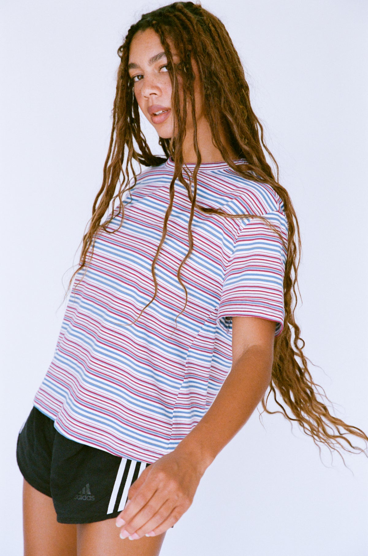 OVERSIZED BOIFRIEND T-SHIRT IN SAILOR STRIPE
