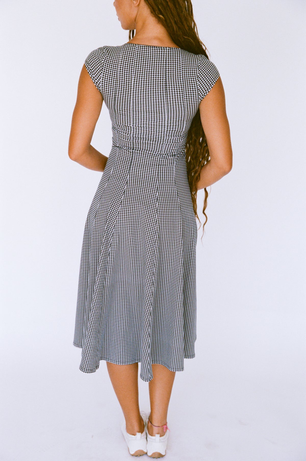 DREAM DRESS IN BLACK GINGHAM