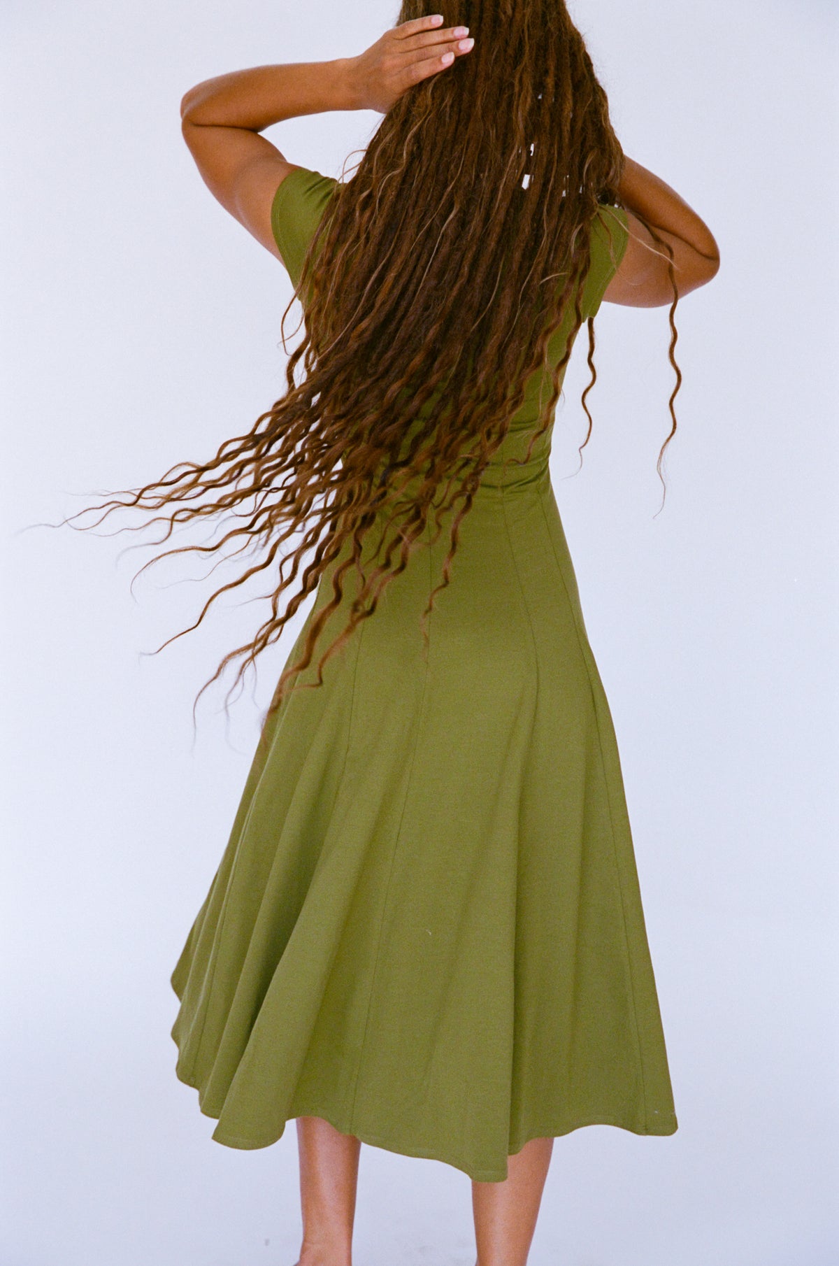 DREAM DRESS IN MOSS
