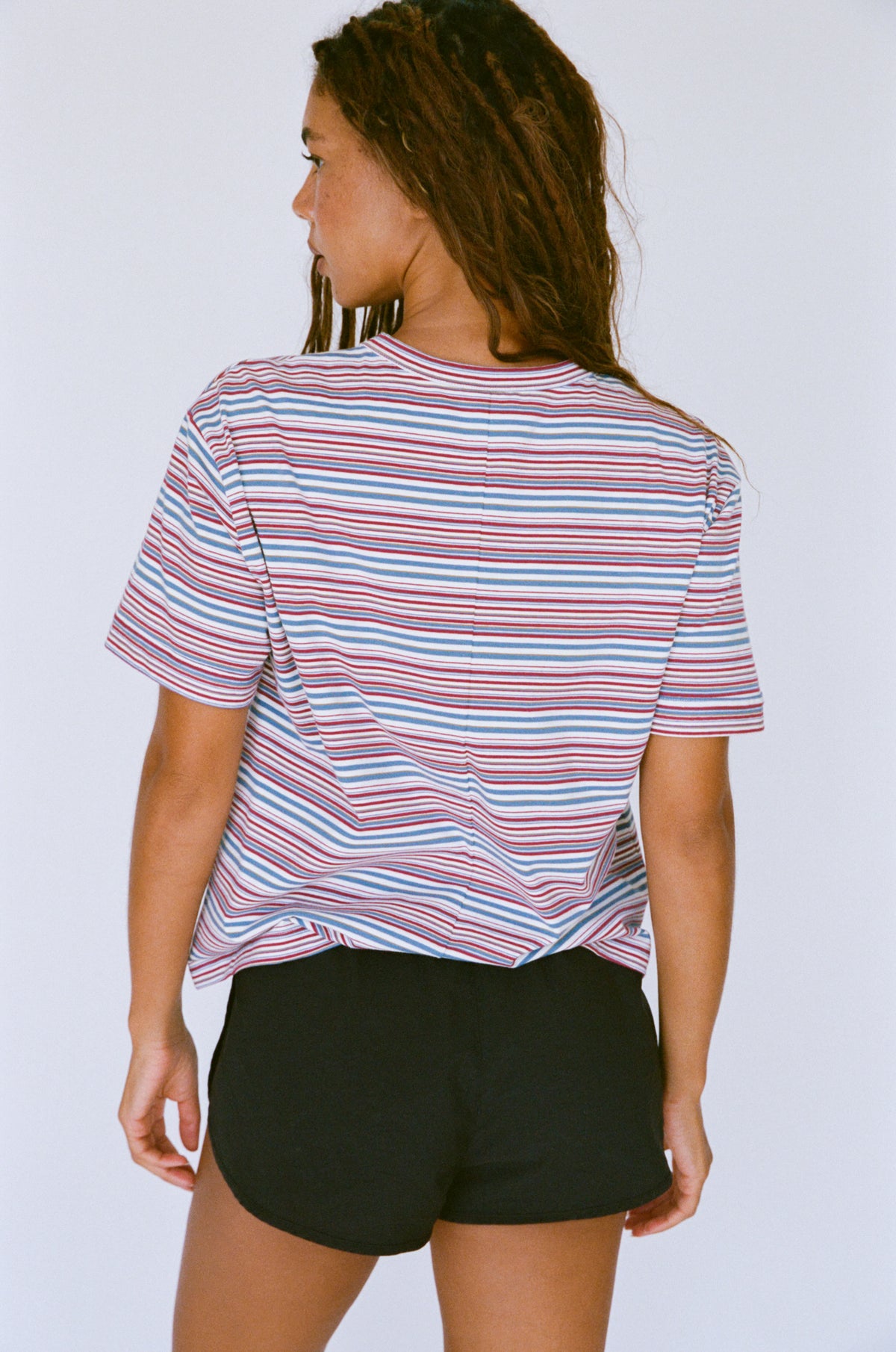 OVERSIZED BOIFRIEND T-SHIRT IN SAILOR STRIPE