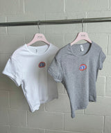 SUNMELT BABY TEE IN HEATHER GREY