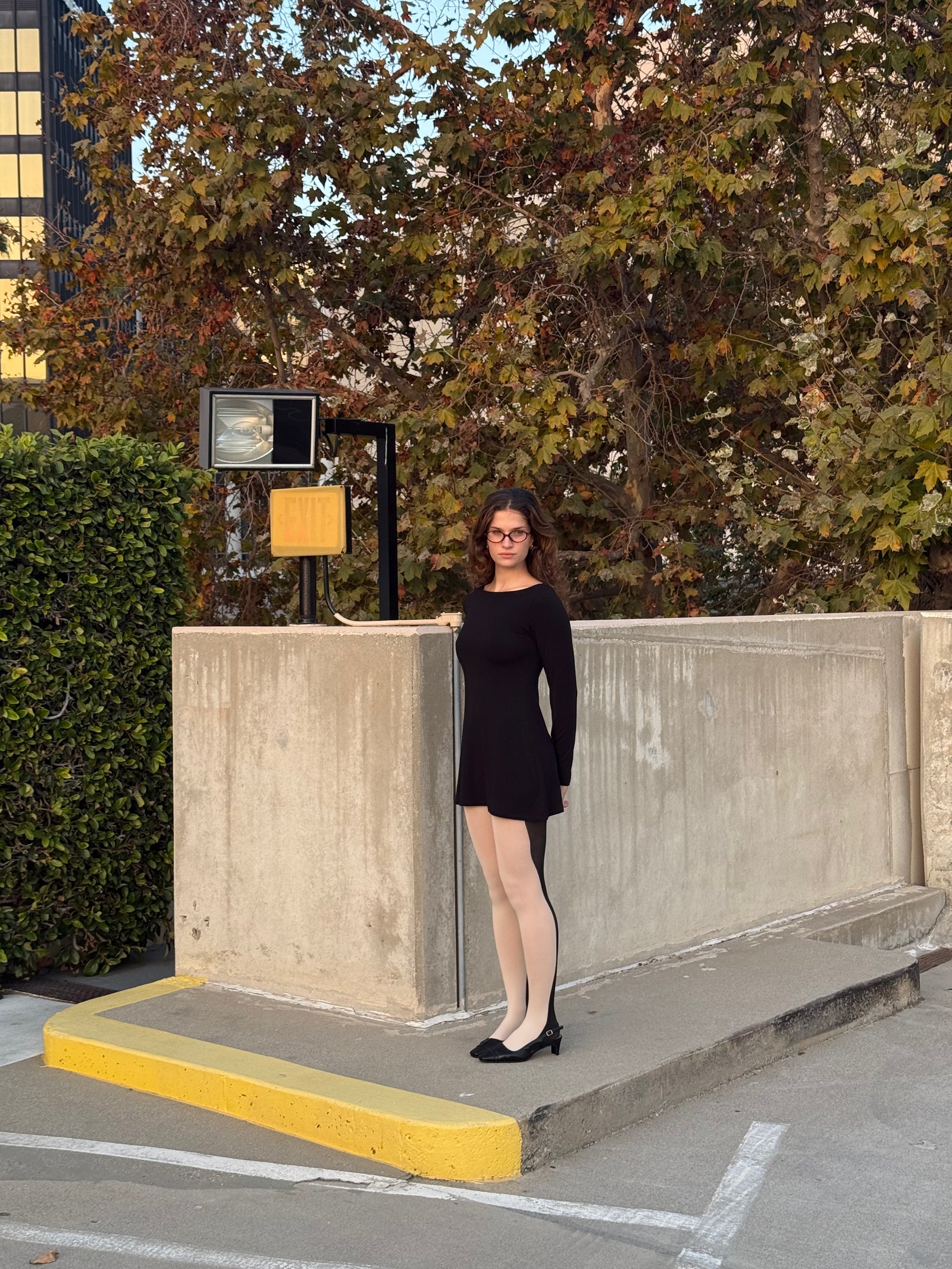 BOATNECK DRESS IN ONYX