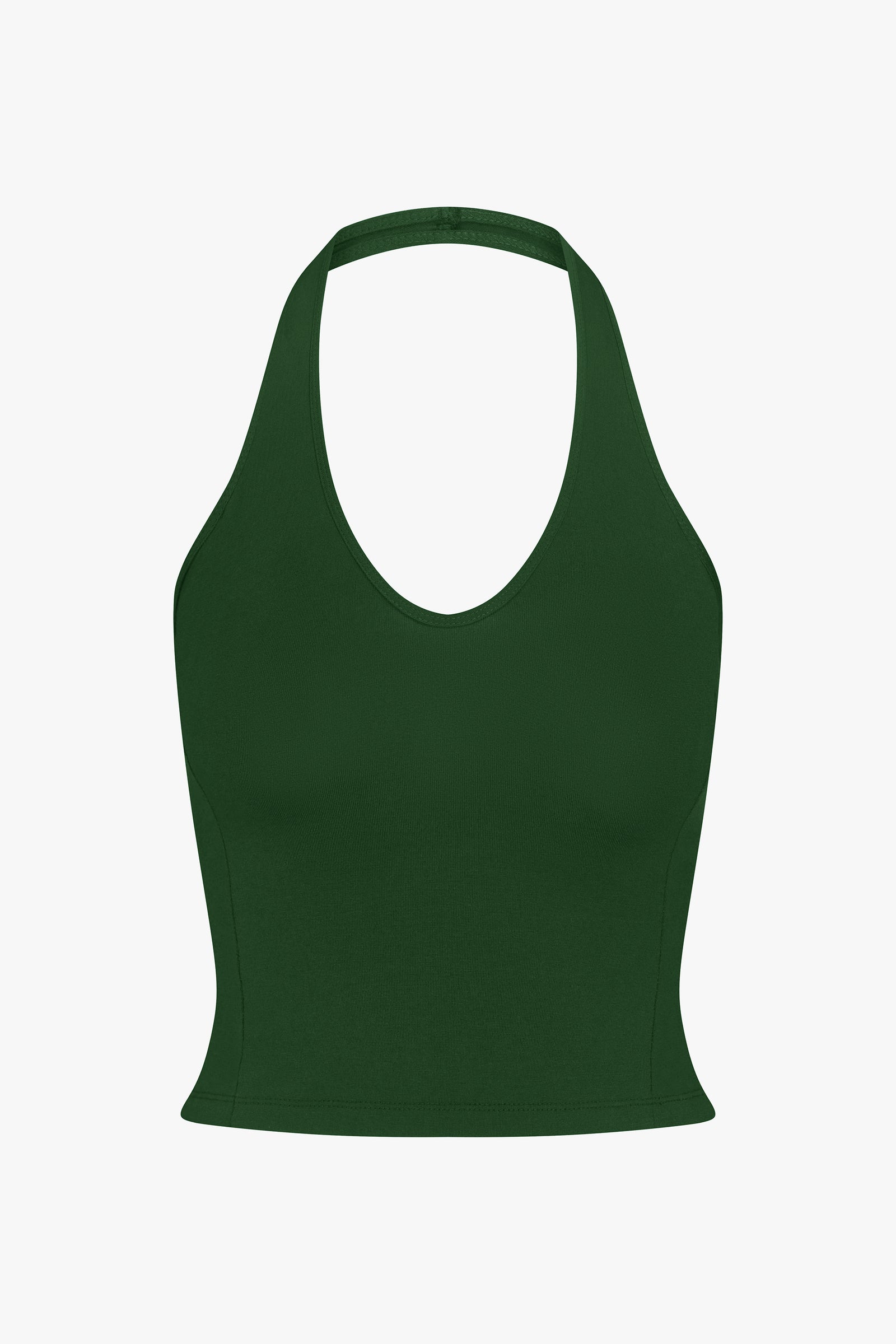 SPORTY HALTER TOP IN CLOVER