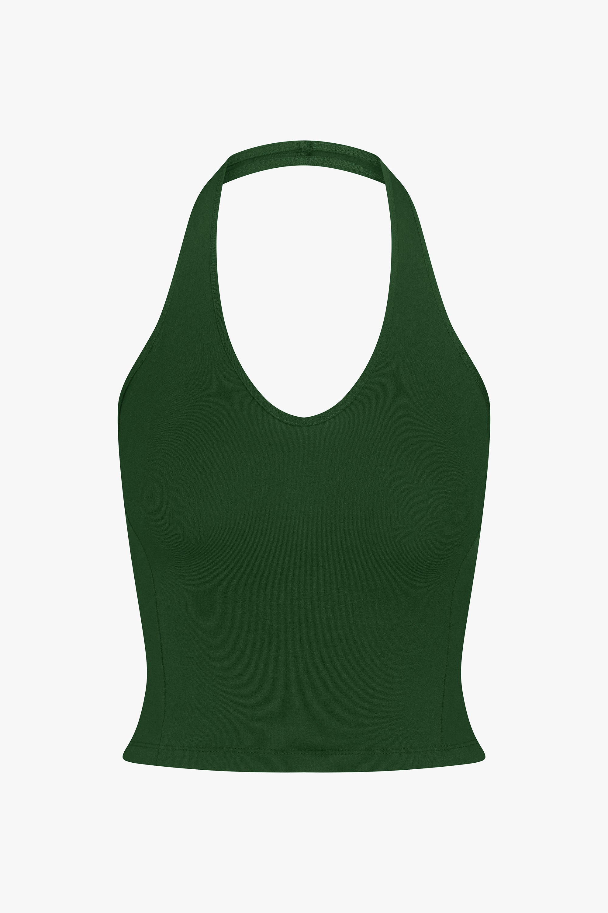 SPORTY HALTER TOP IN CLOVER