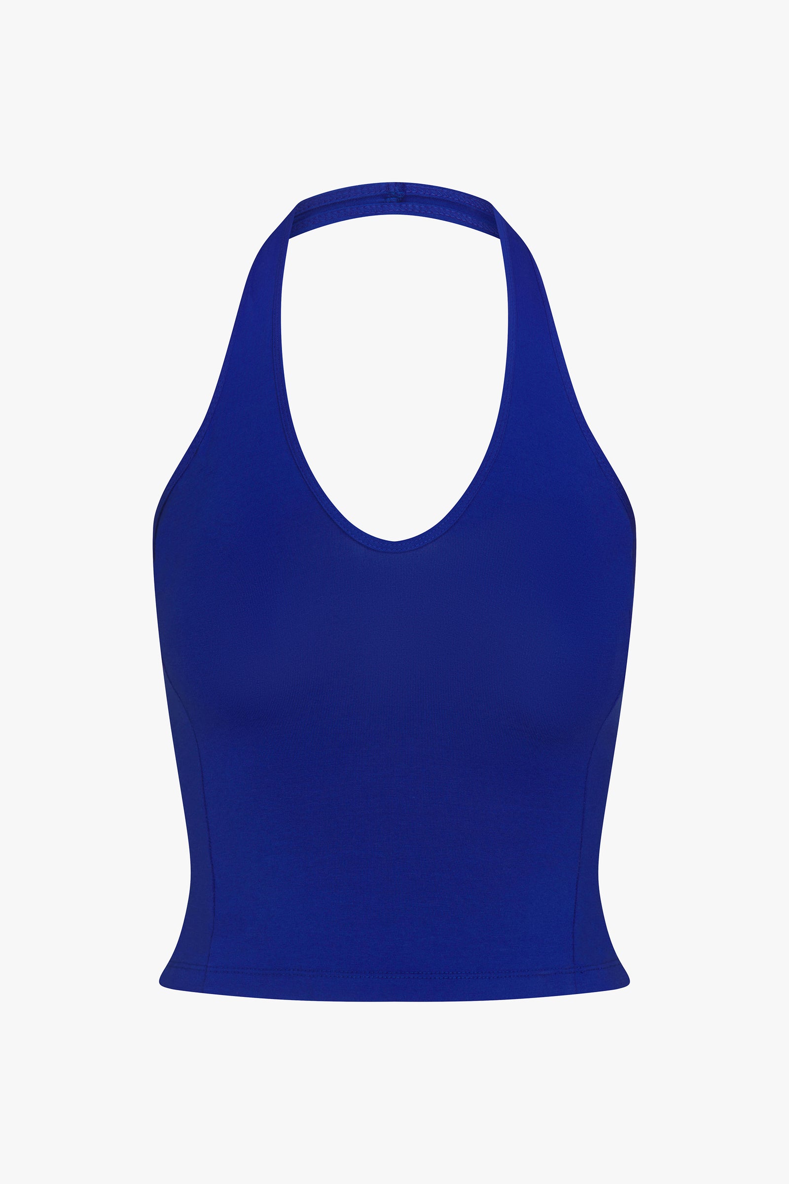 SPORTY HALTER TOP IN COBALT