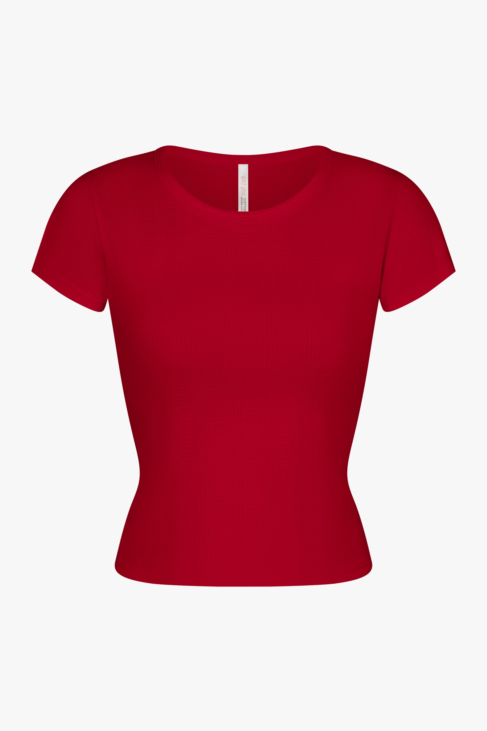 PERFECT T-SHIRT IN CHERRY POINTELLE