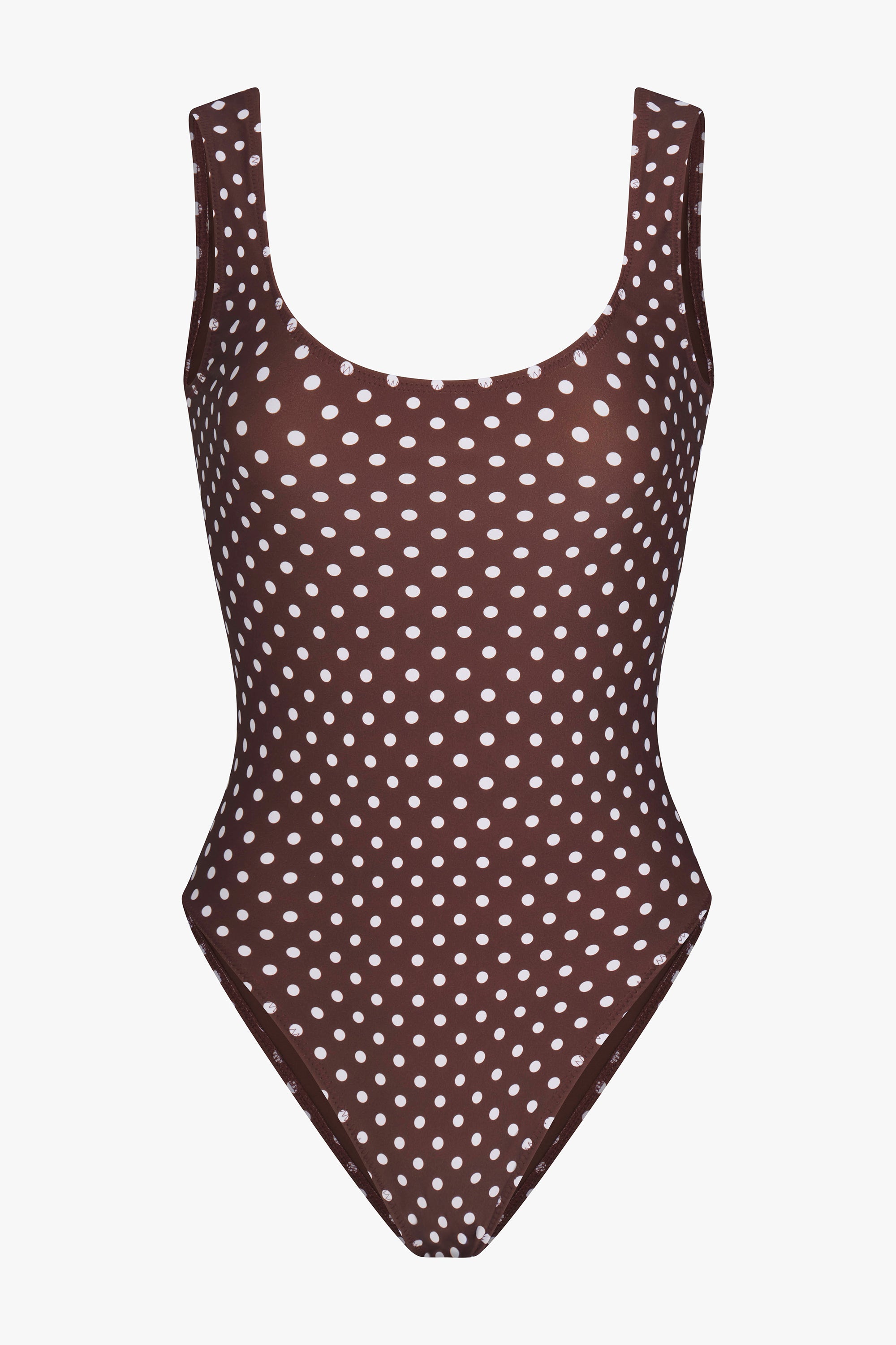 PERFECT ONE PIECE IN MOCHA DOT