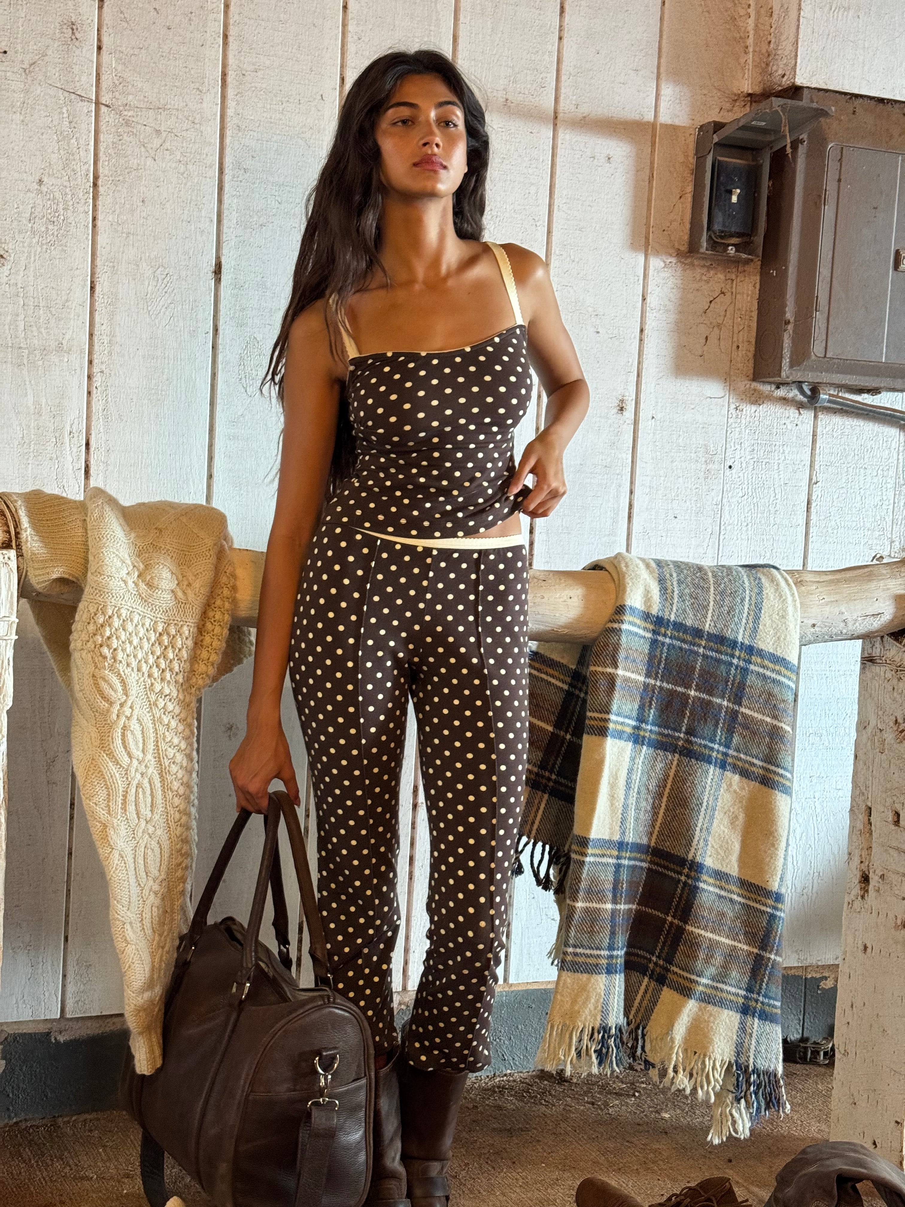 BALCONETTE CAMI IN ESPRESSO DOT – RAT BOI