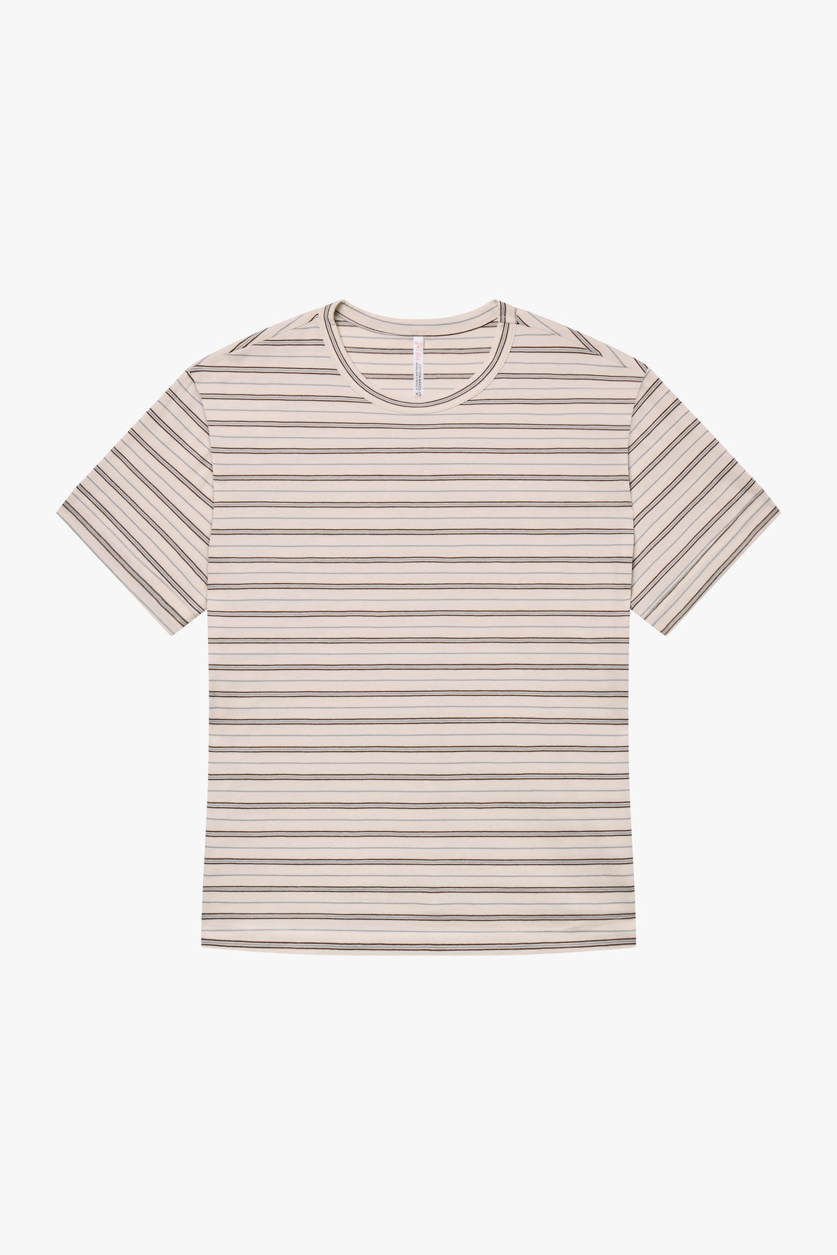 OVERSIZED BOIFRIEND T-SHIRT IN IVORY STRIPE