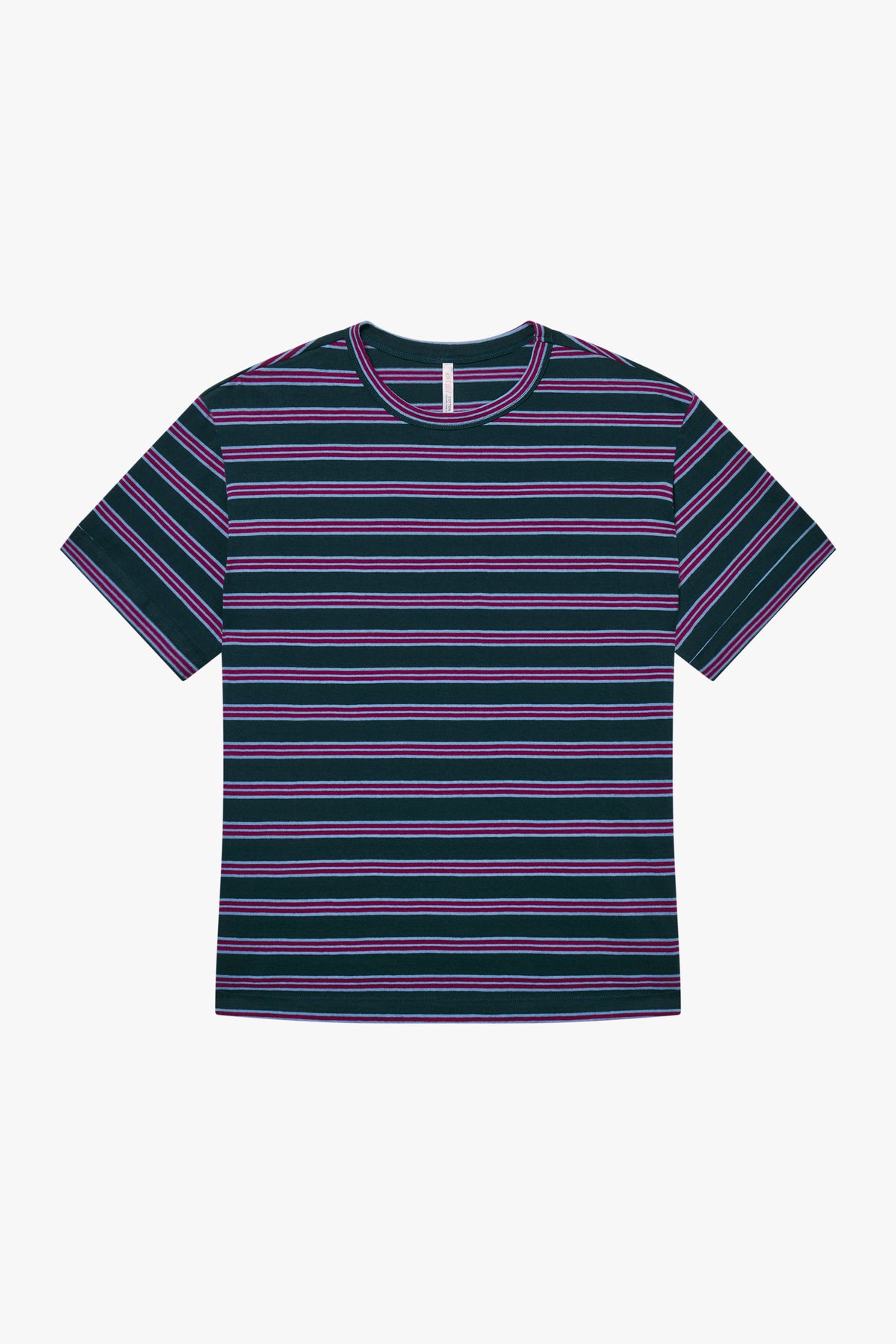 OVERSIZED BOIFRIEND T-SHIRT IN JEWEL STRIPE