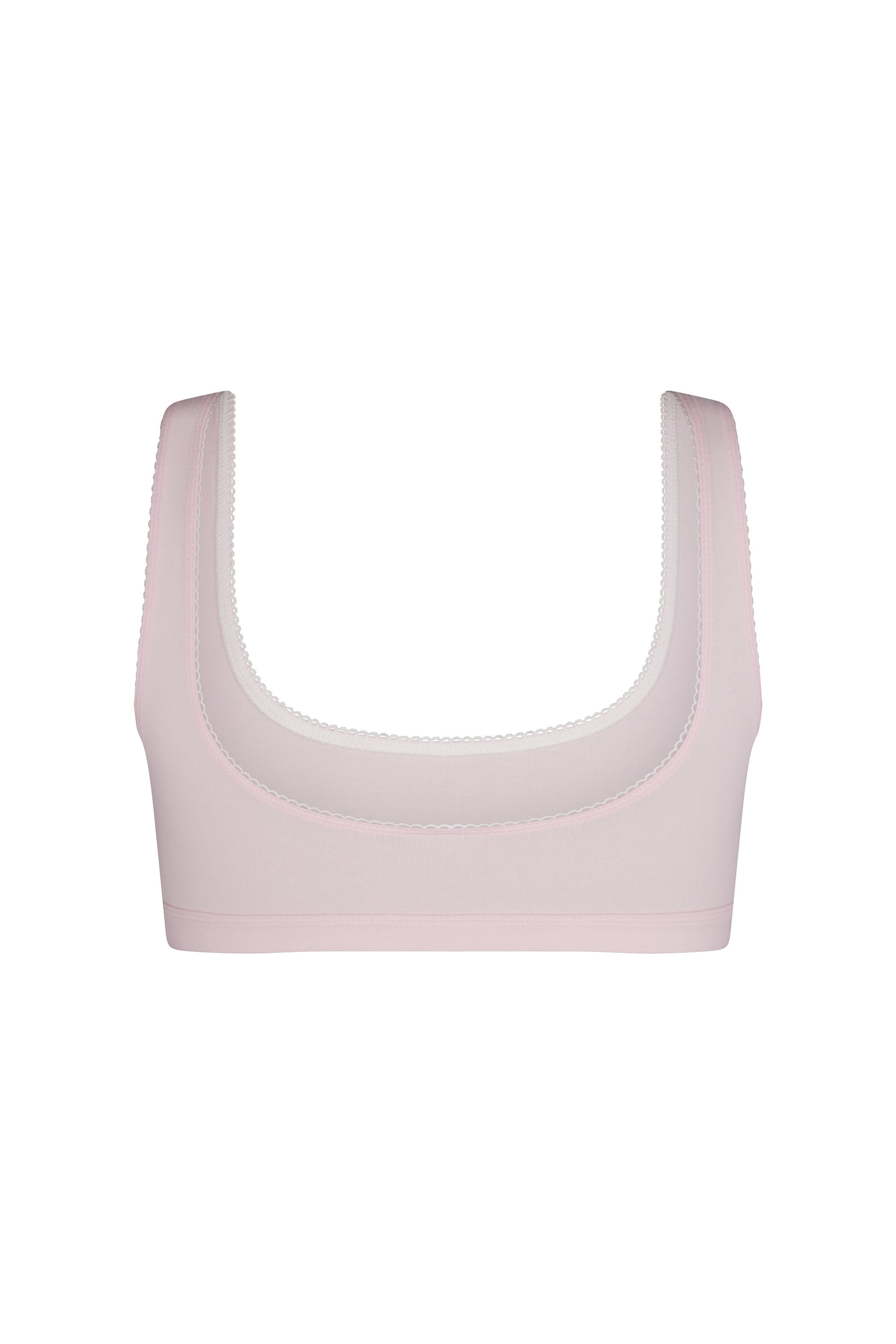 SUPPORT COTTON BRA IN BABY PINK