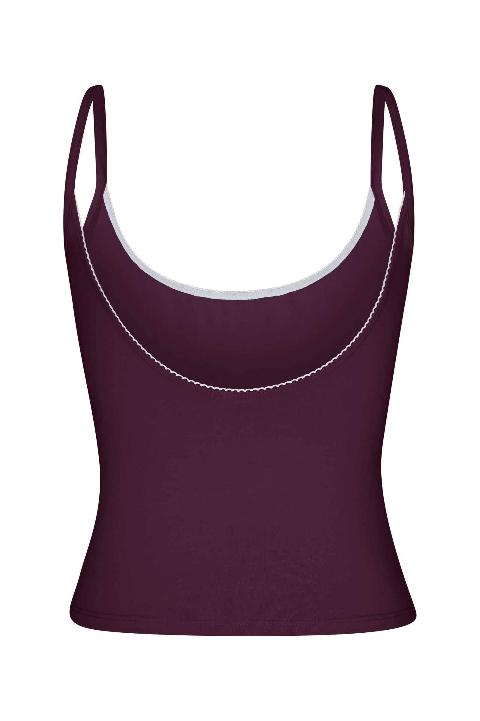 SCOOP BACK CAMI IN BOYSENBERRY