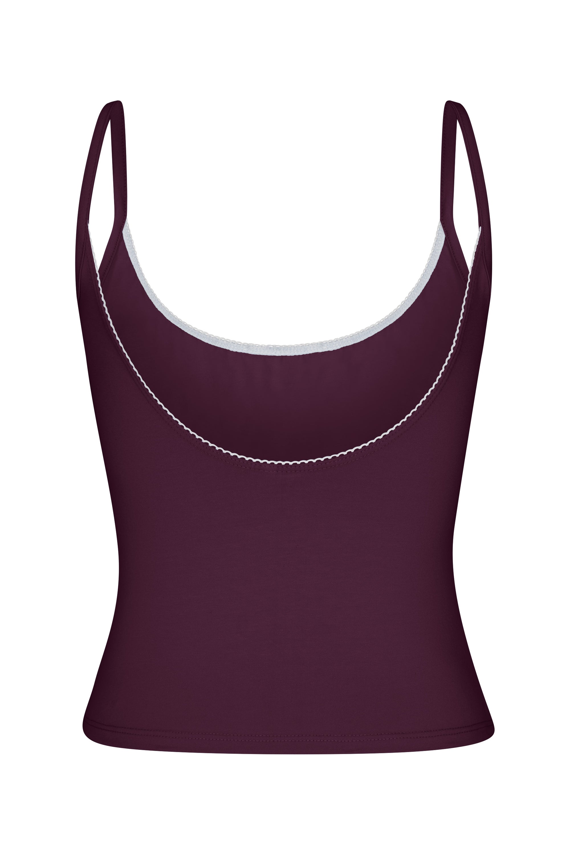 SCOOP BACK CAMI IN BOYSENBERRY